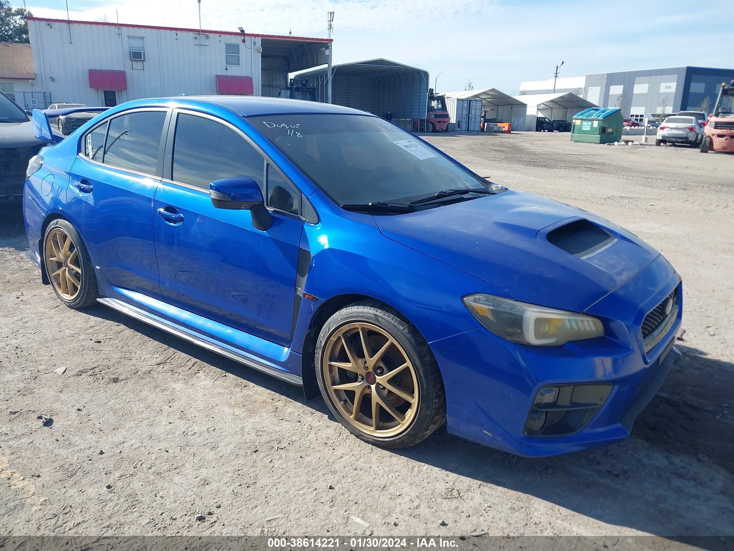 SUBARU WRX STI 2015 jf1va2w68f9802090