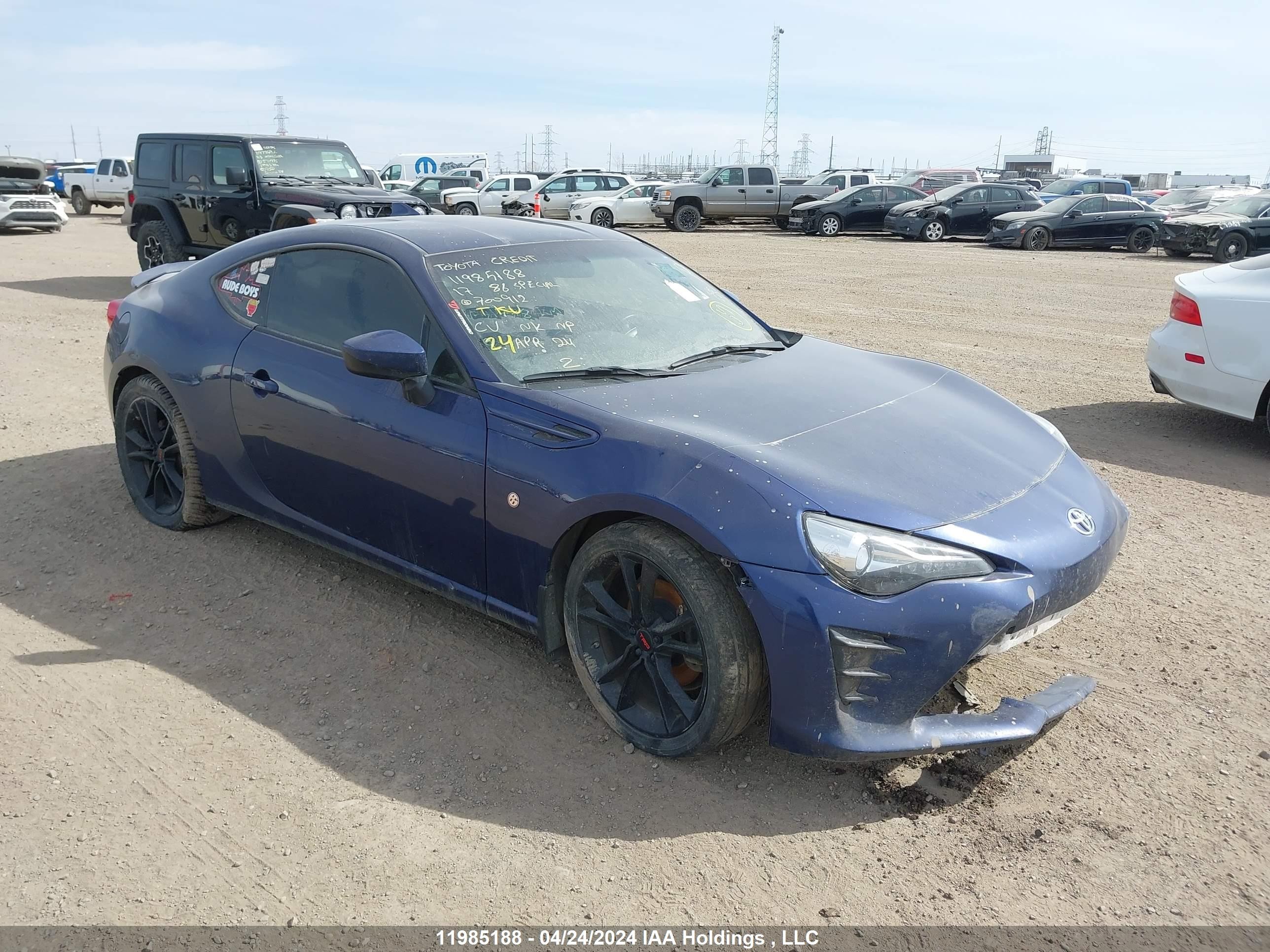 TOYOTA GT86 2017 jf1znaa11h8700912