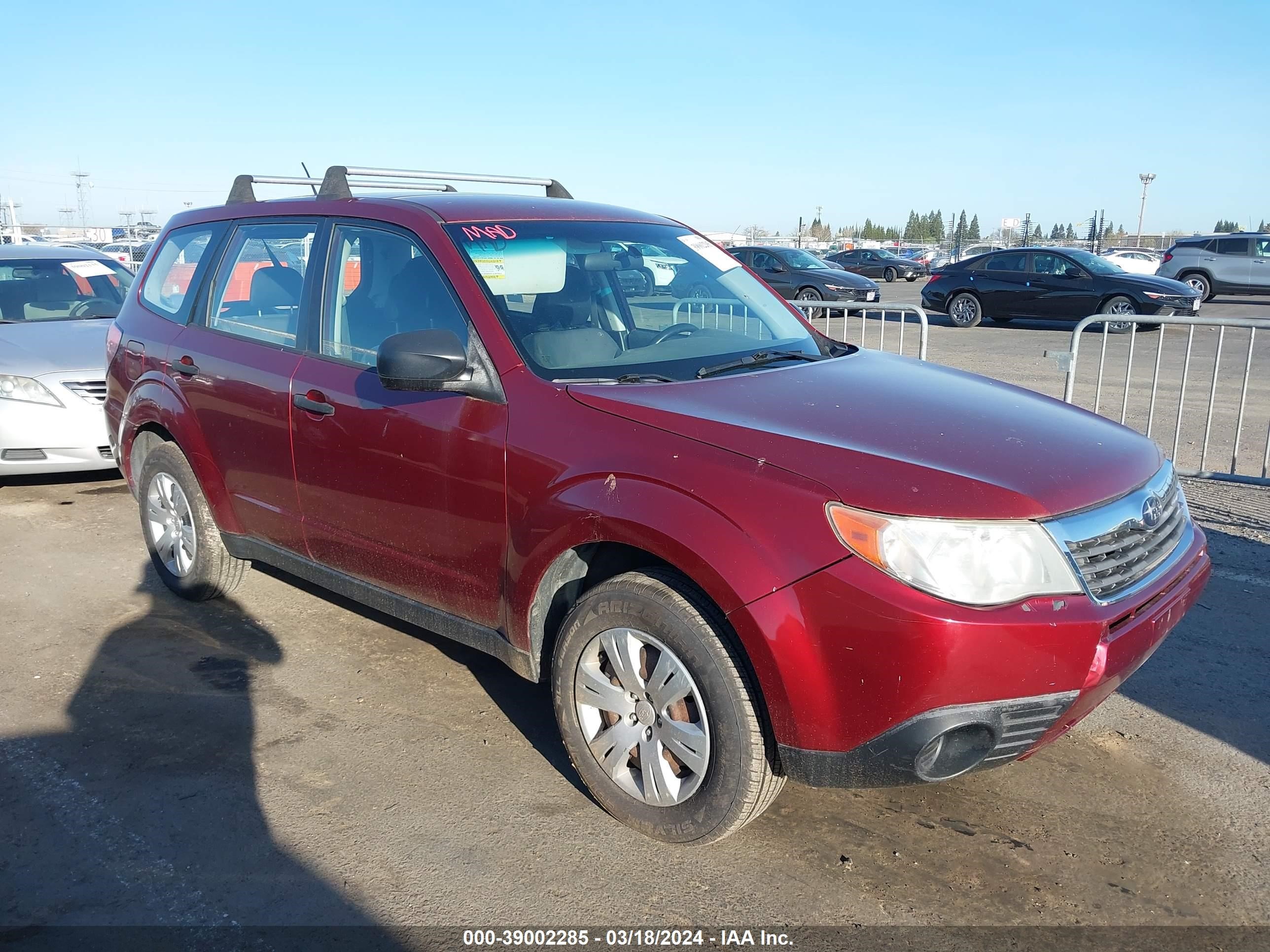 SUBARU FORESTER 2009 jf2sh61639g739067