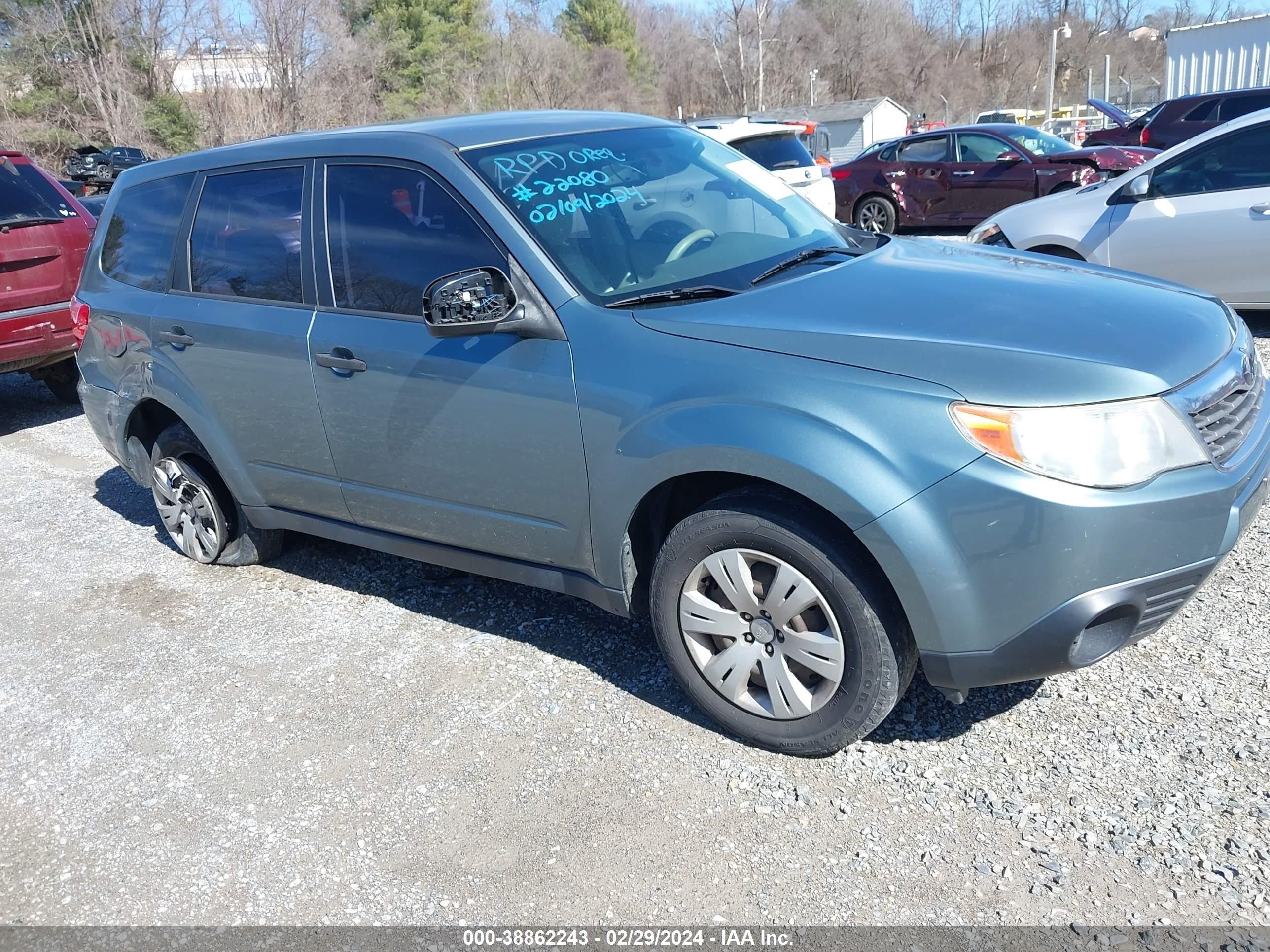 SUBARU FORESTER 2009 jf2sh61699h704477