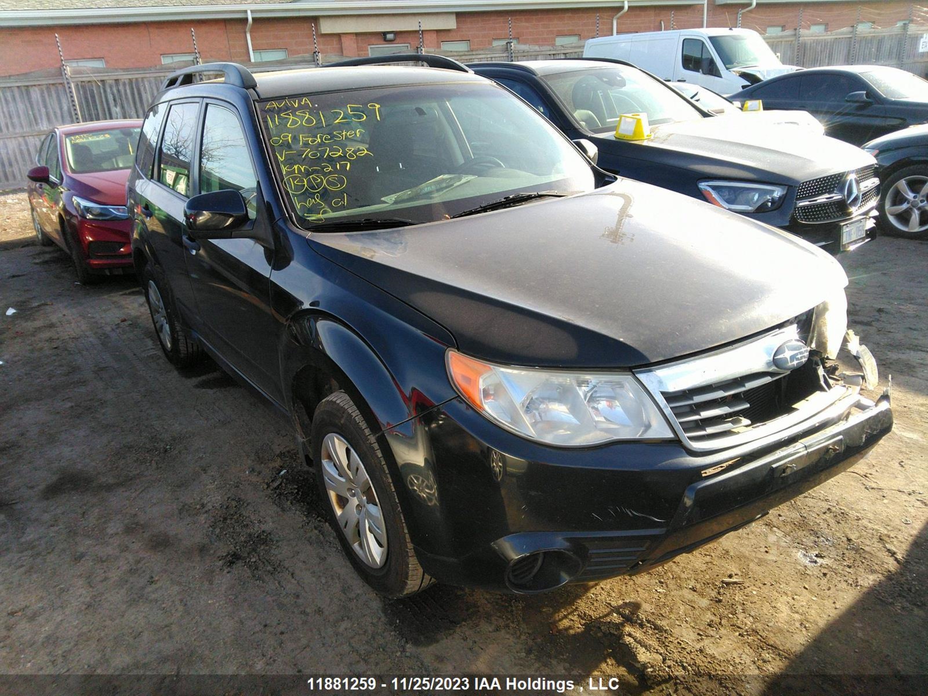 SUBARU FORESTER 2009 jf2sh62609h707282