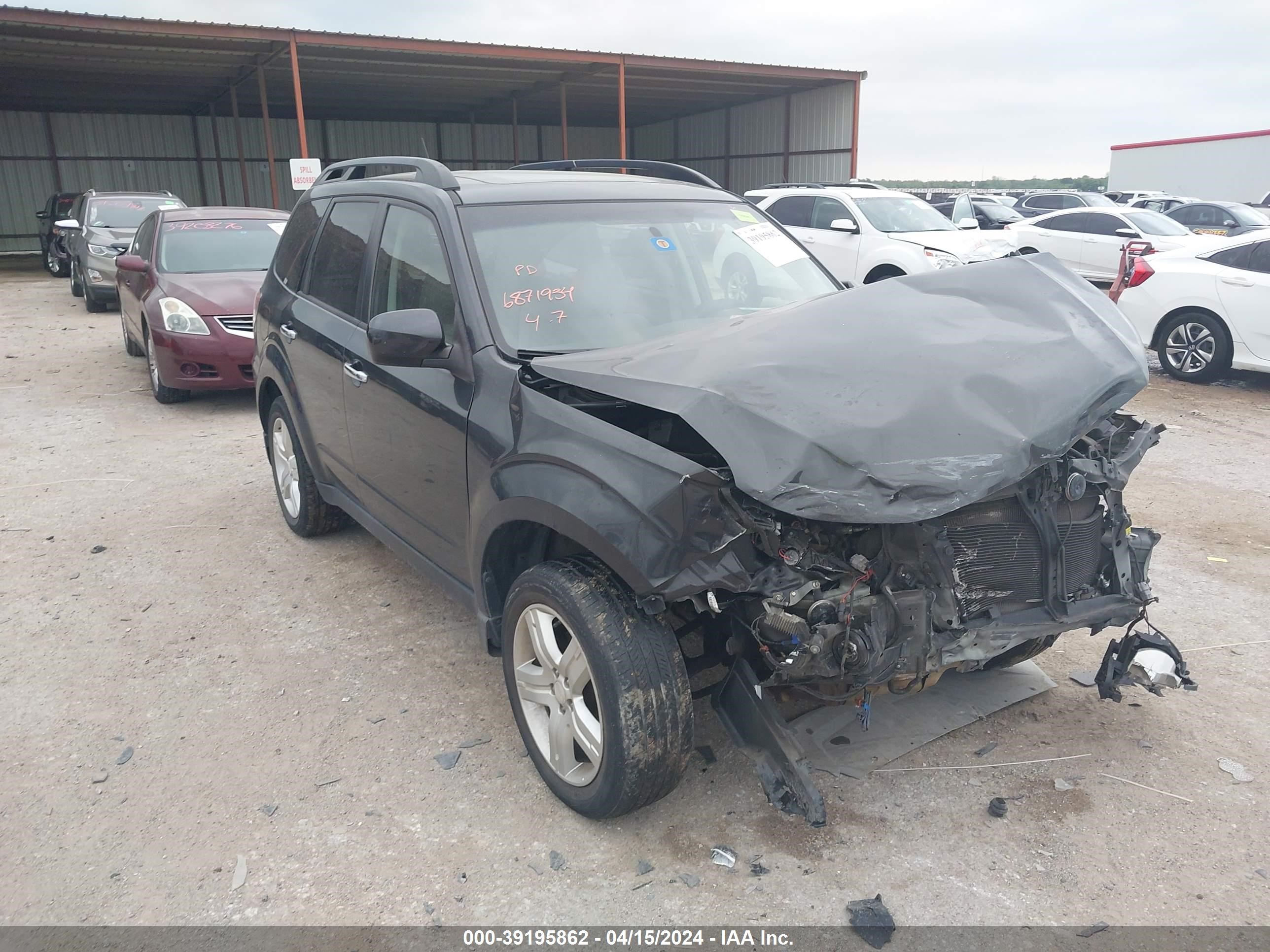 SUBARU FORESTER 2009 jf2sh63669g717545