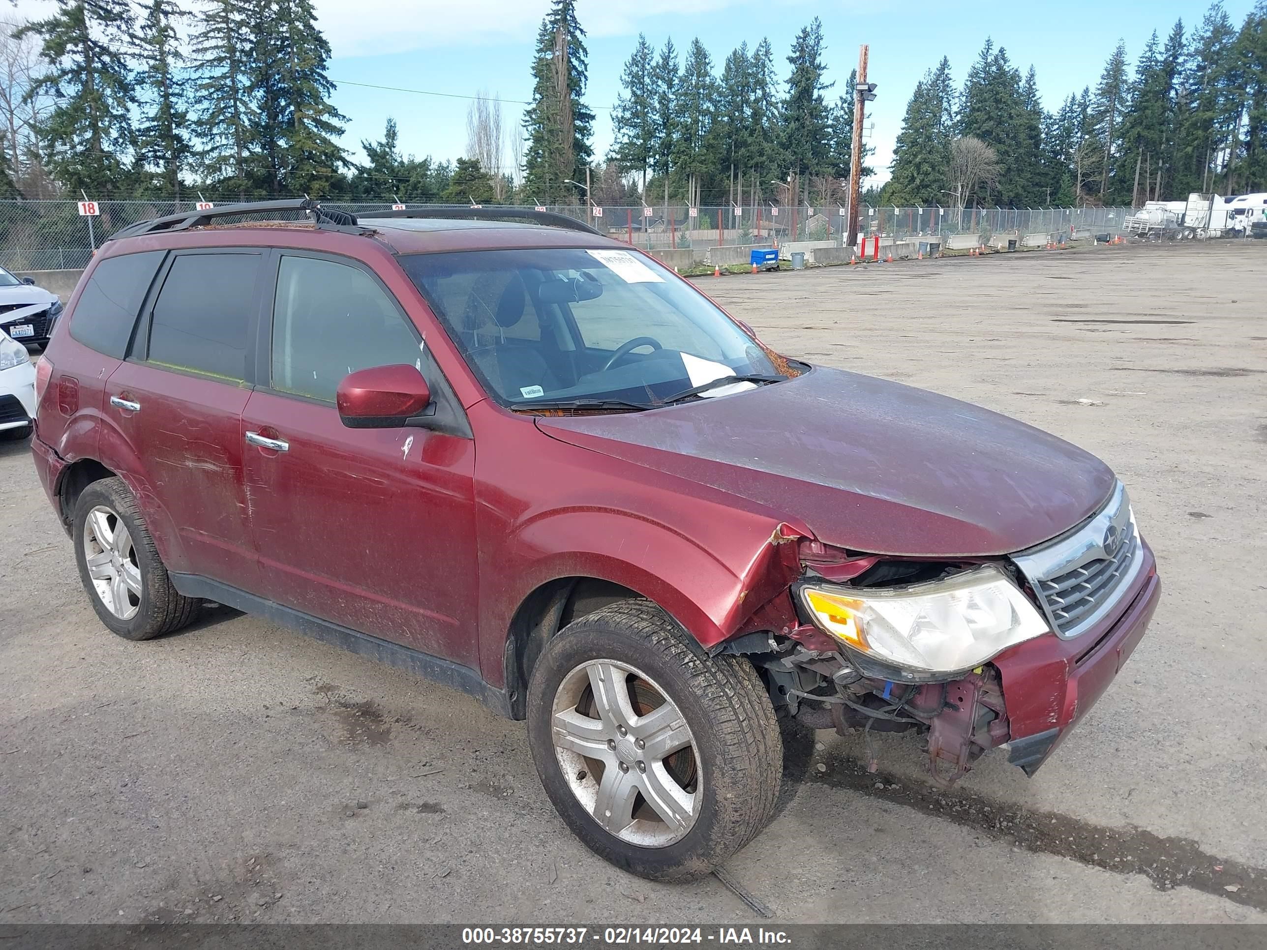 SUBARU FORESTER 2009 jf2sh64649h746597