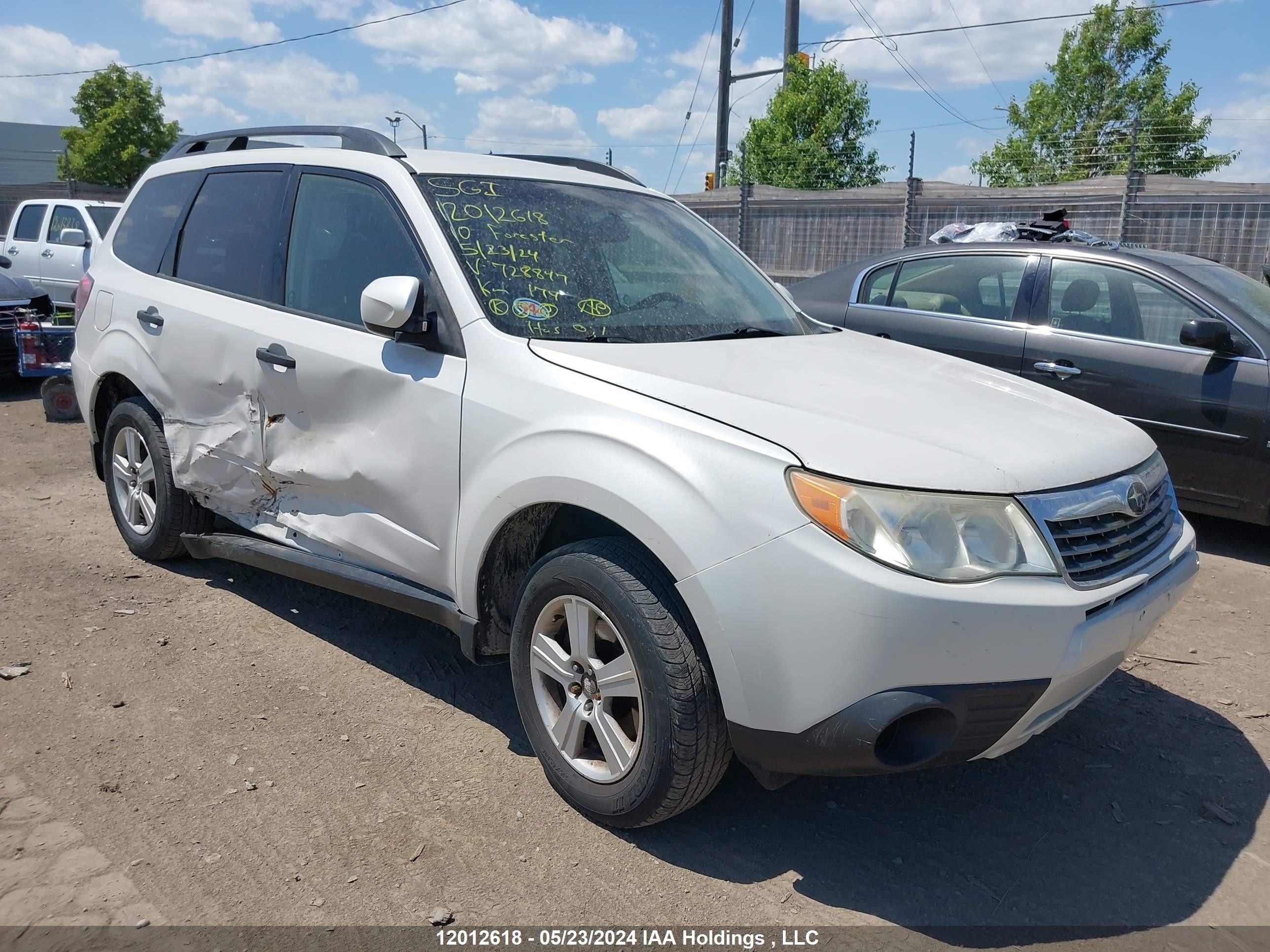 SUBARU FORESTER 2010 jf2sh6bc3ah728847