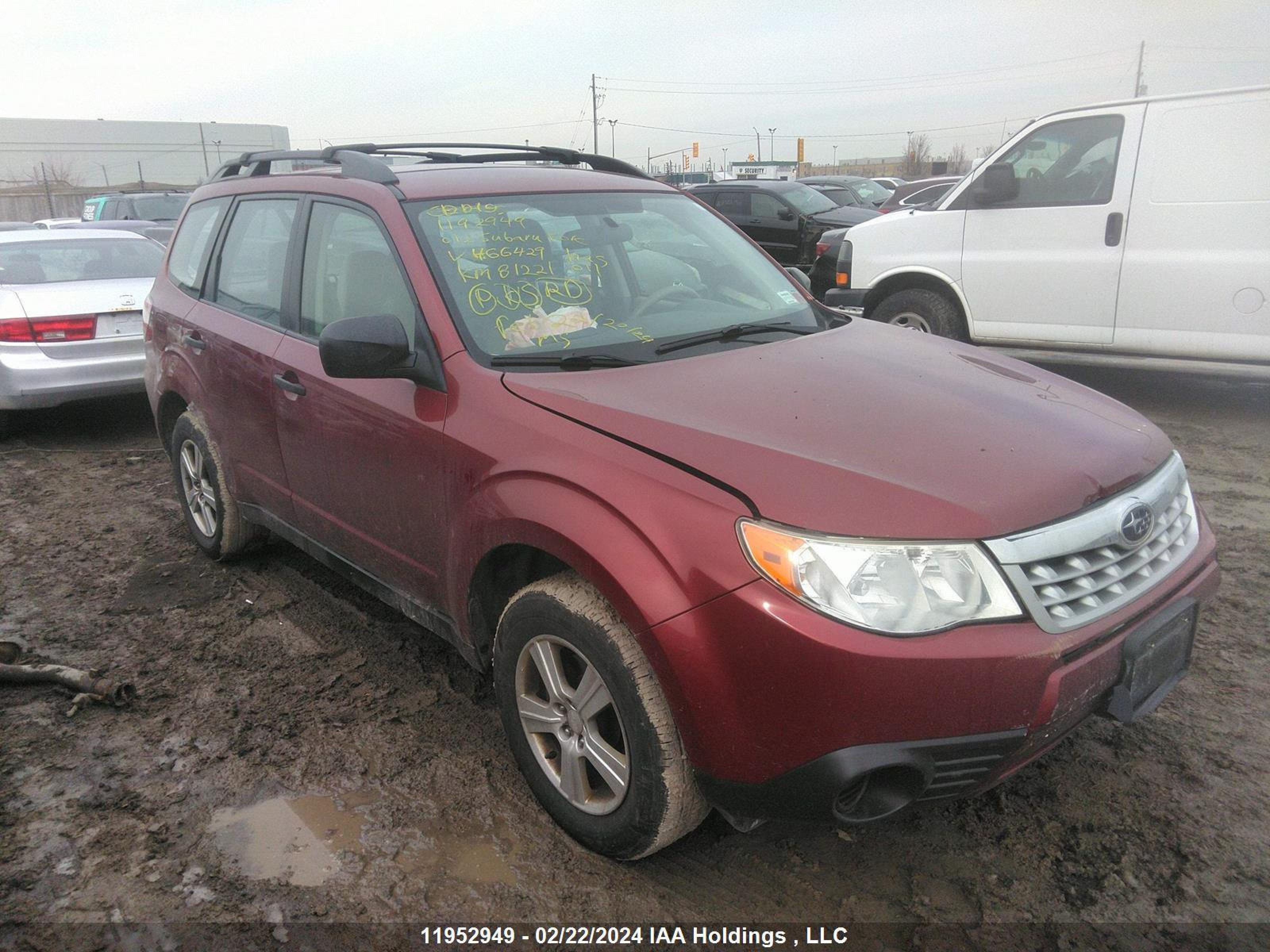 SUBARU FORESTER 2012 jf2shabc3ch466429