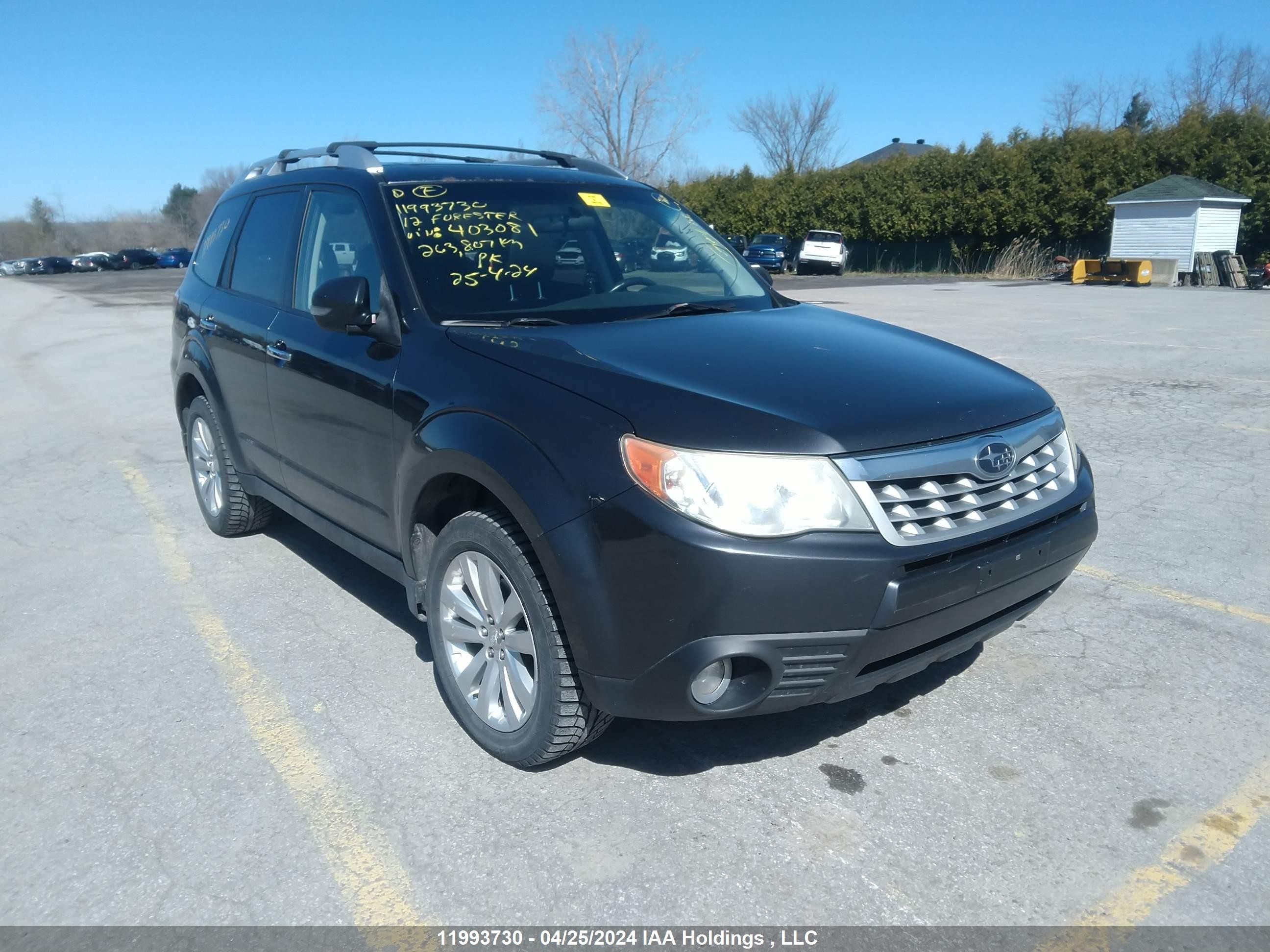 SUBARU FORESTER 2012 jf2shcdc3ch403081