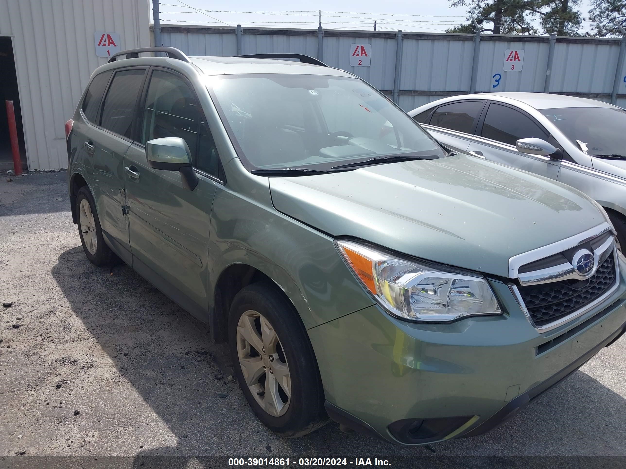 SUBARU FORESTER 2015 jf2sjahc3fh835970