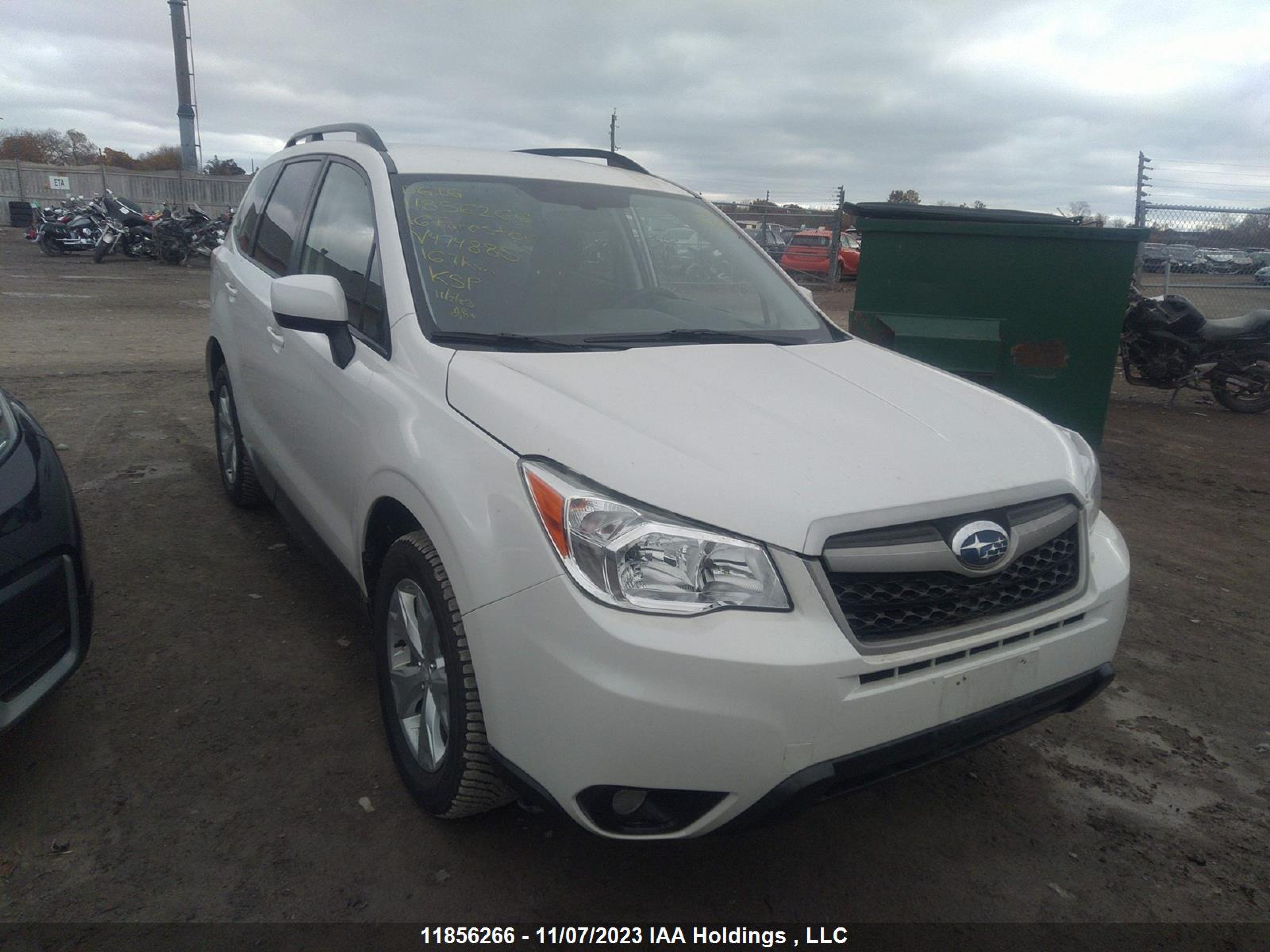 SUBARU FORESTER 2016 jf2sjccc8gh474885