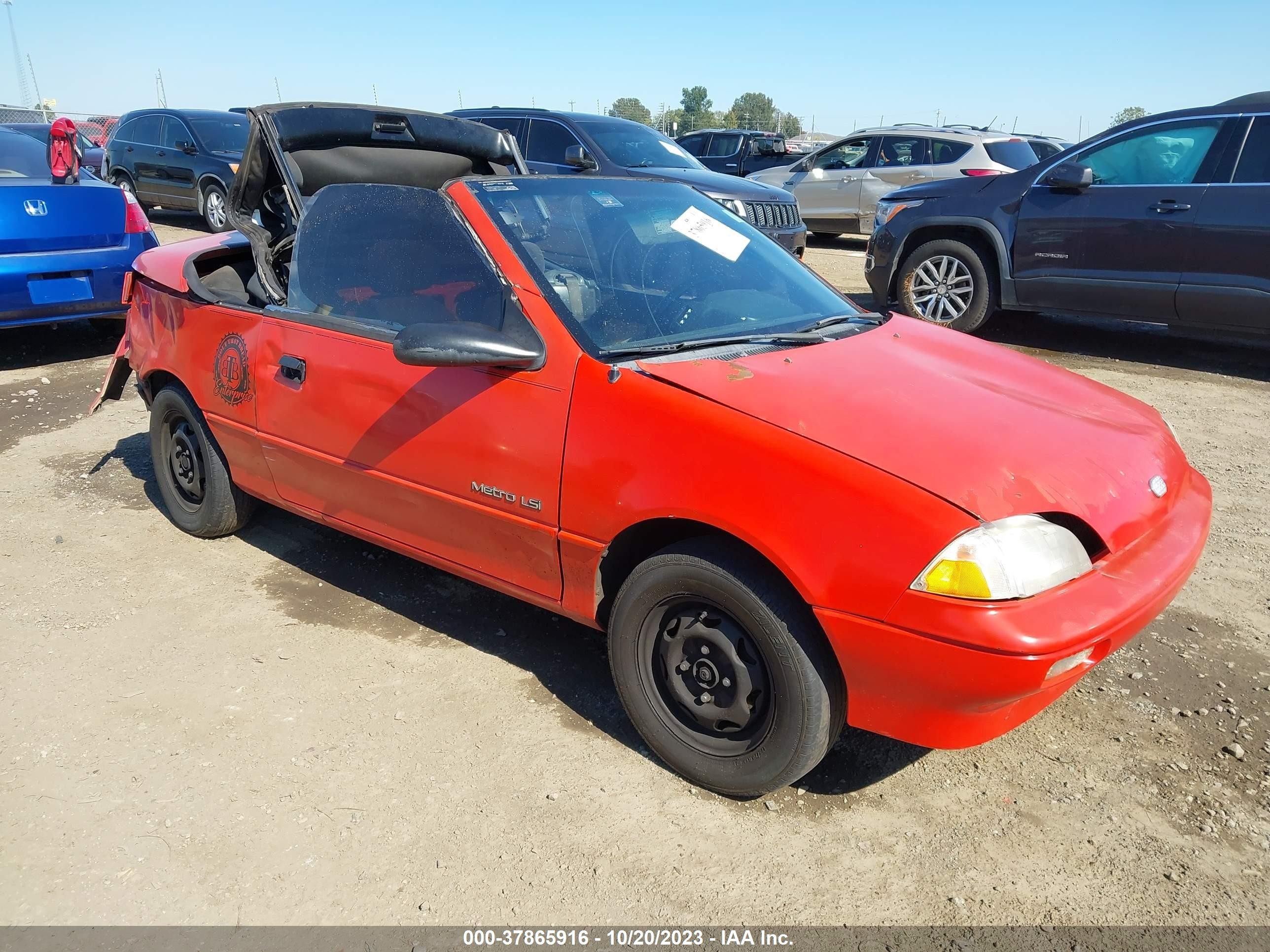 GEO METRO 1991 jg1mr3361mk609917