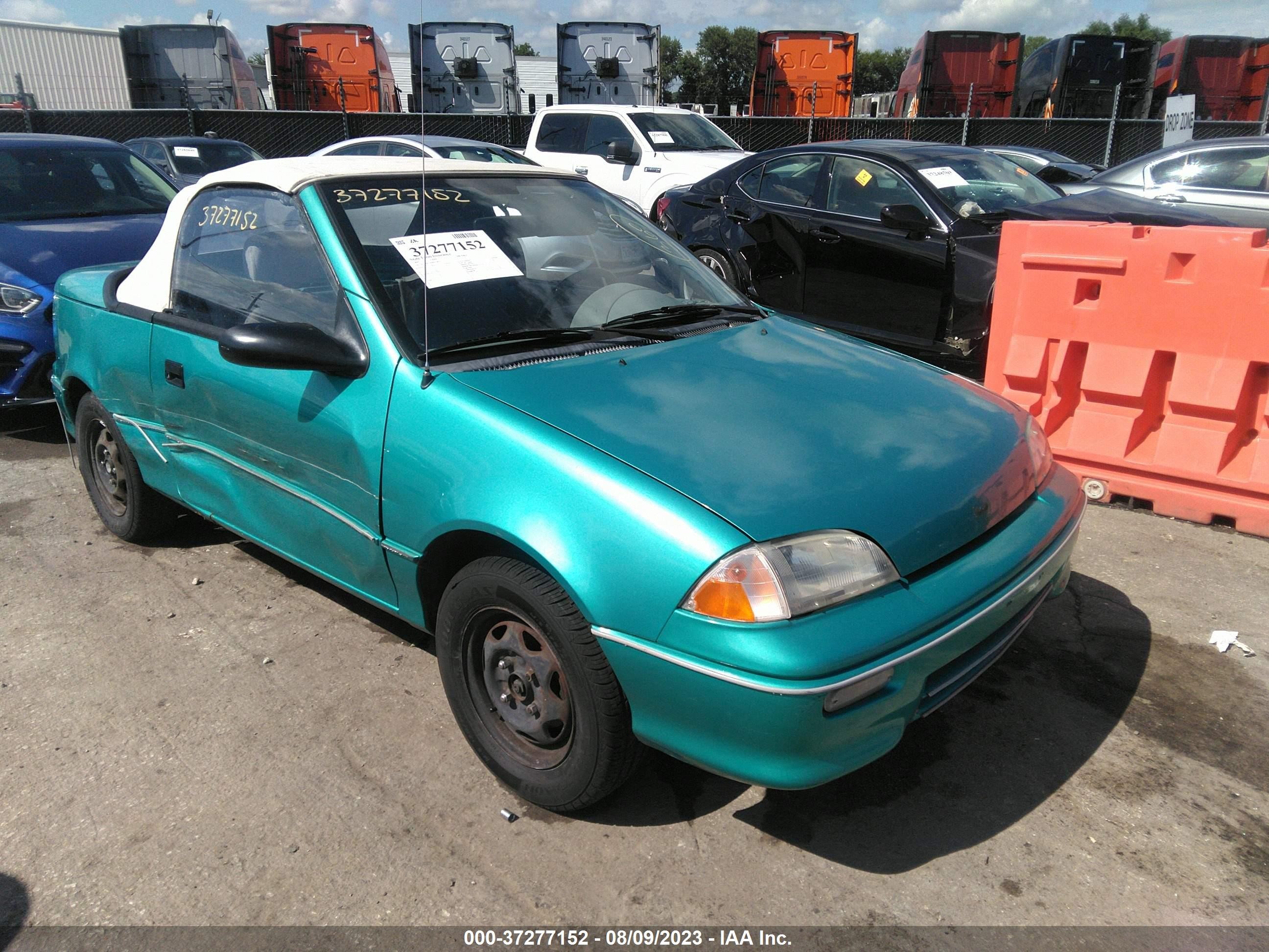 GEO METRO 1993 jg1mr3369pk208507