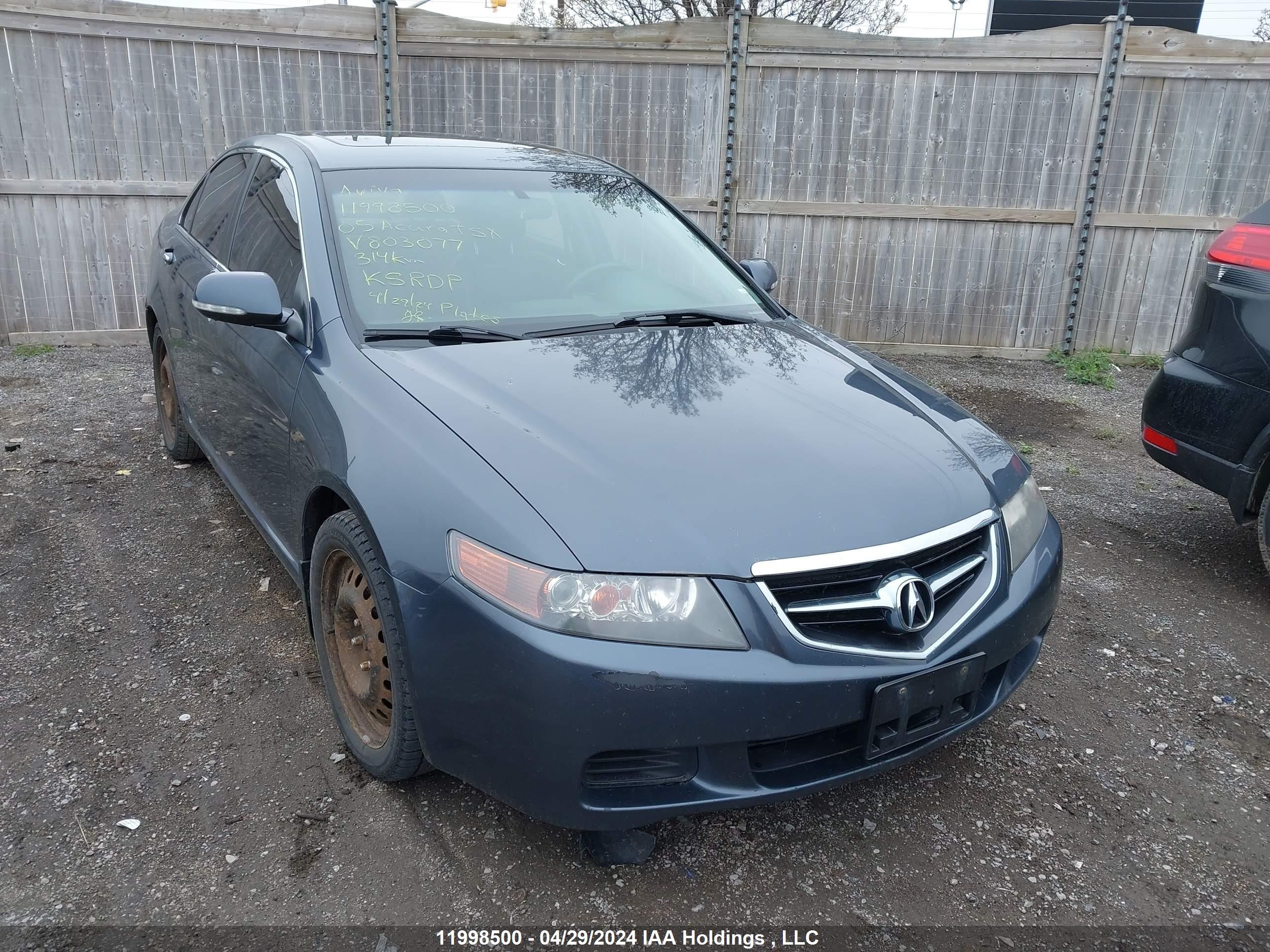 ACURA TSX 2005 jh4cl96825c803077