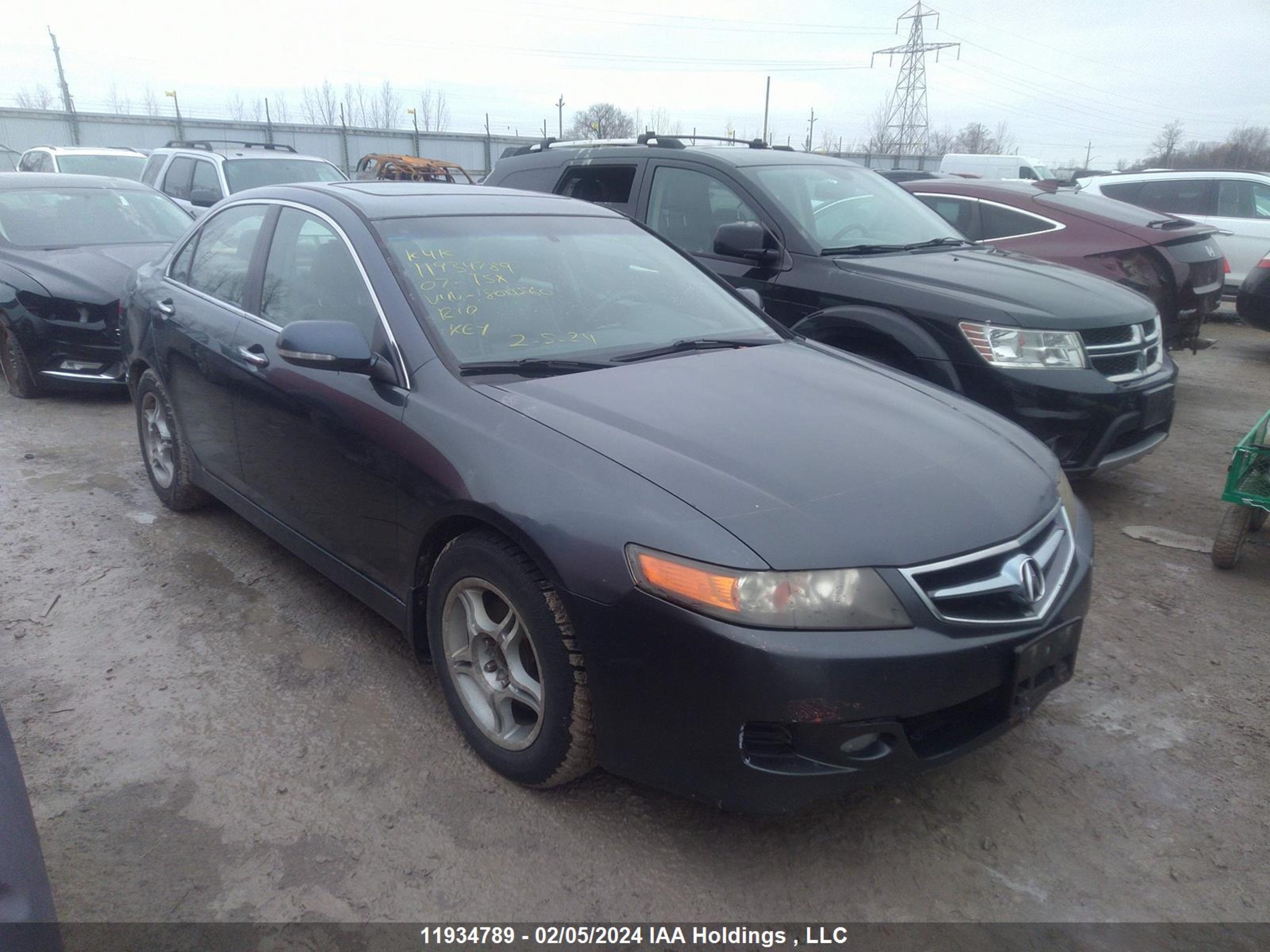 ACURA TSX 2007 jh4cl96887c800560