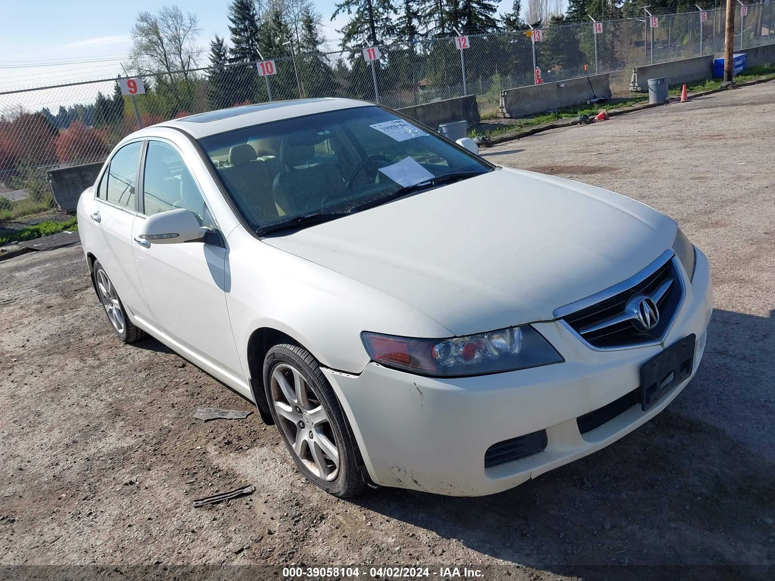 ACURA TSX 2004 jh4cl968x4c021656