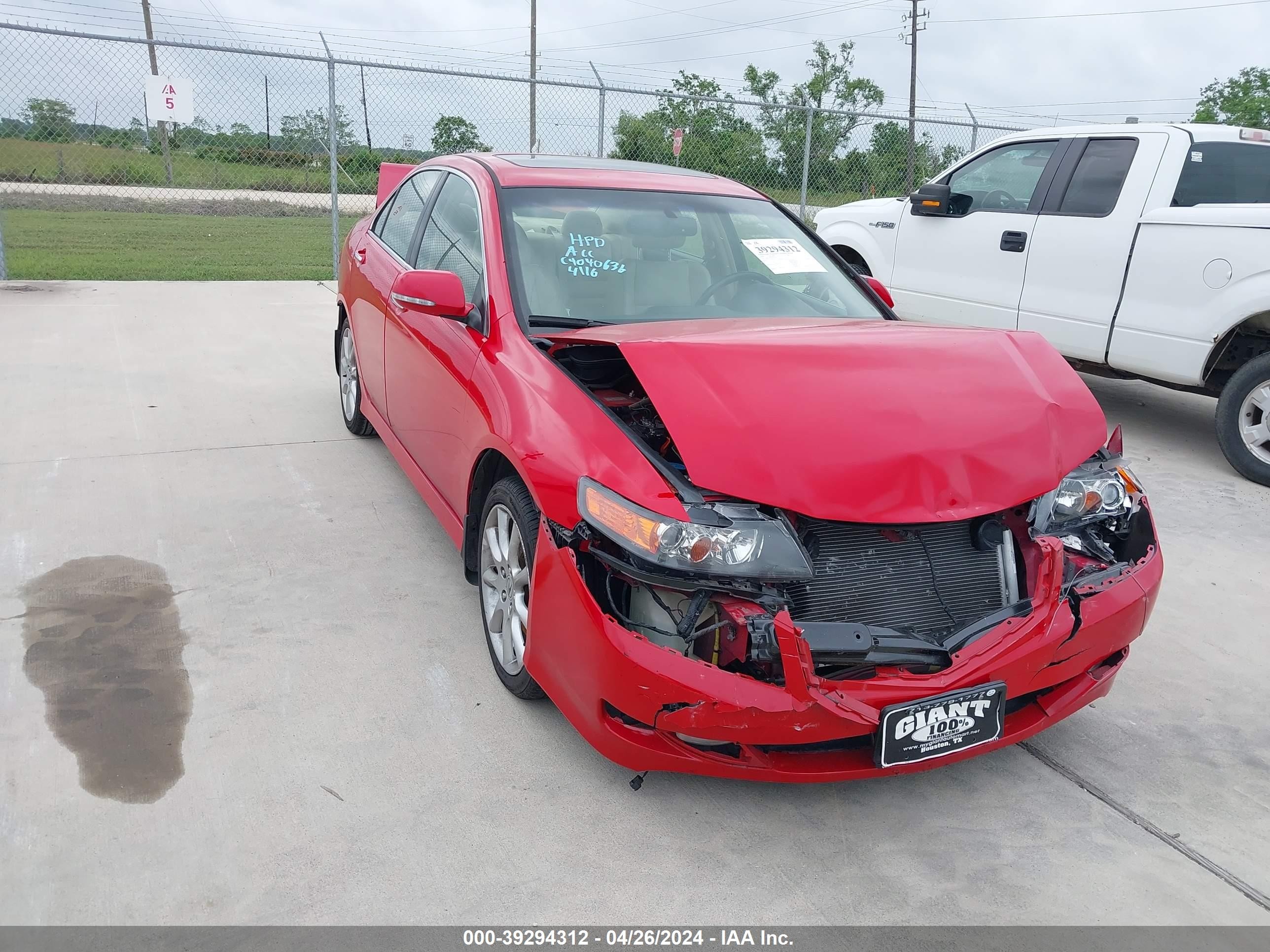 ACURA TSX 2008 jh4cl96928c019141