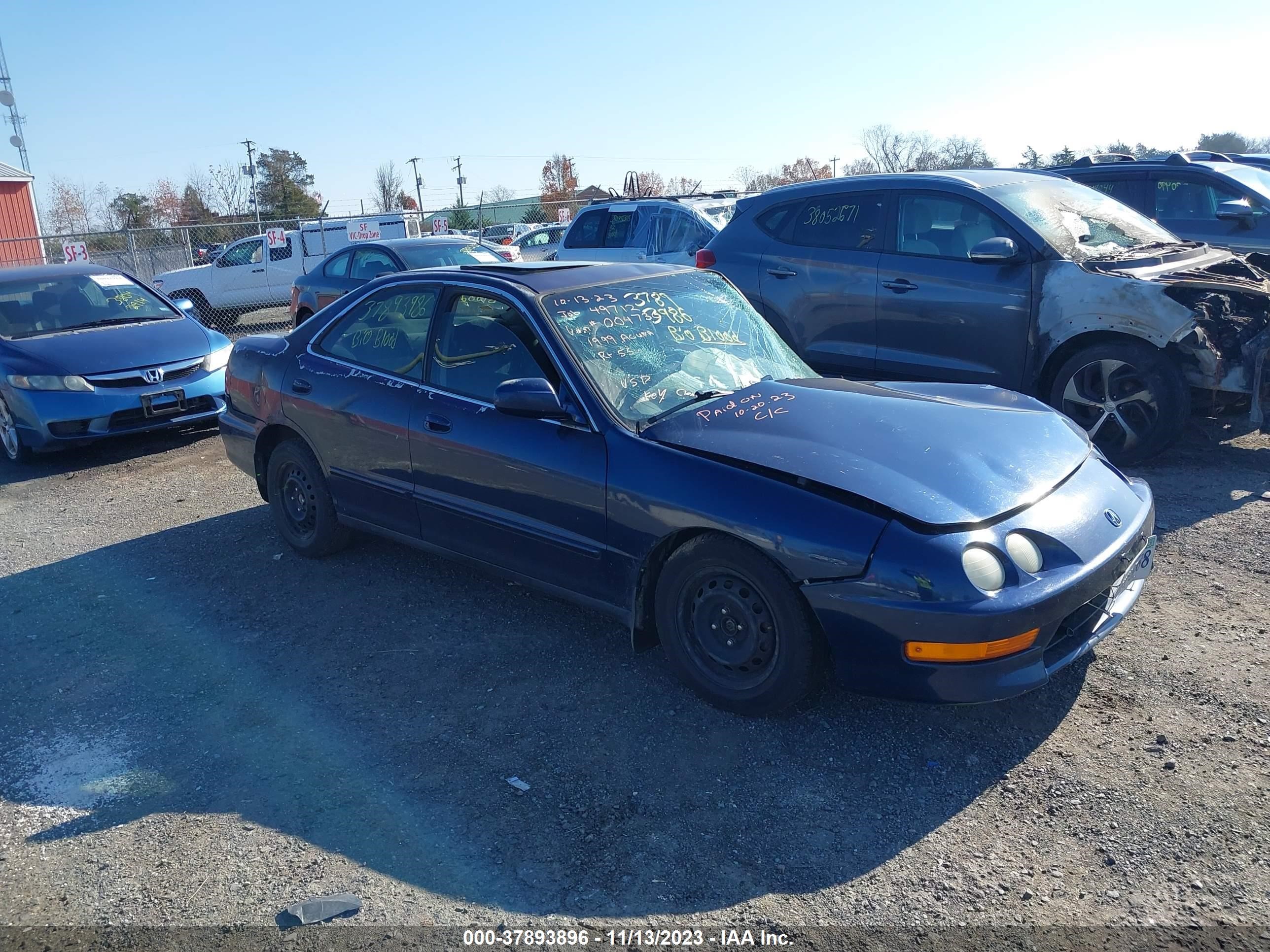 ACURA INTEGRA 1999 jh4db7655xs004730