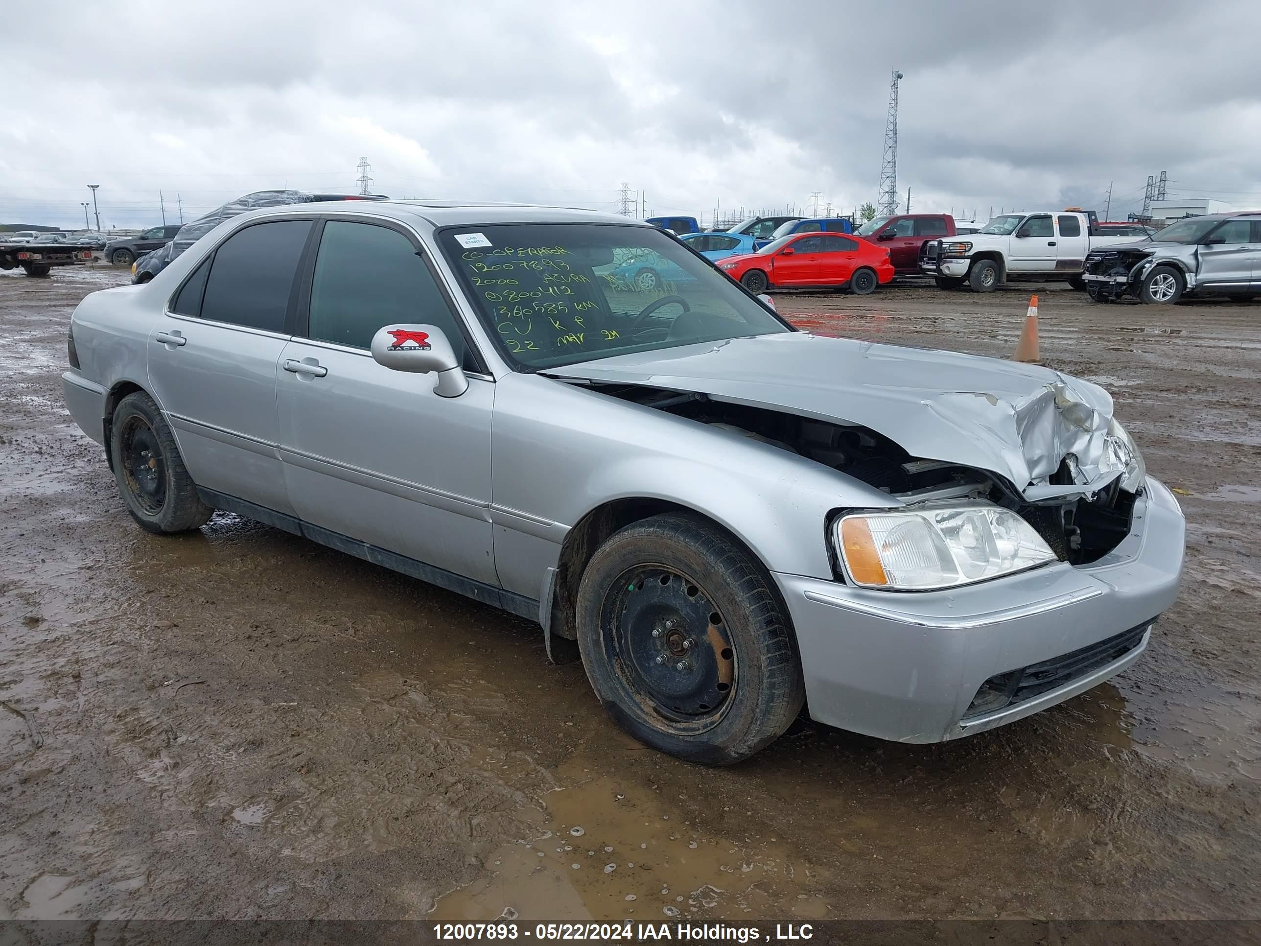 ACURA RL 2000 jh4ka9653yc800412