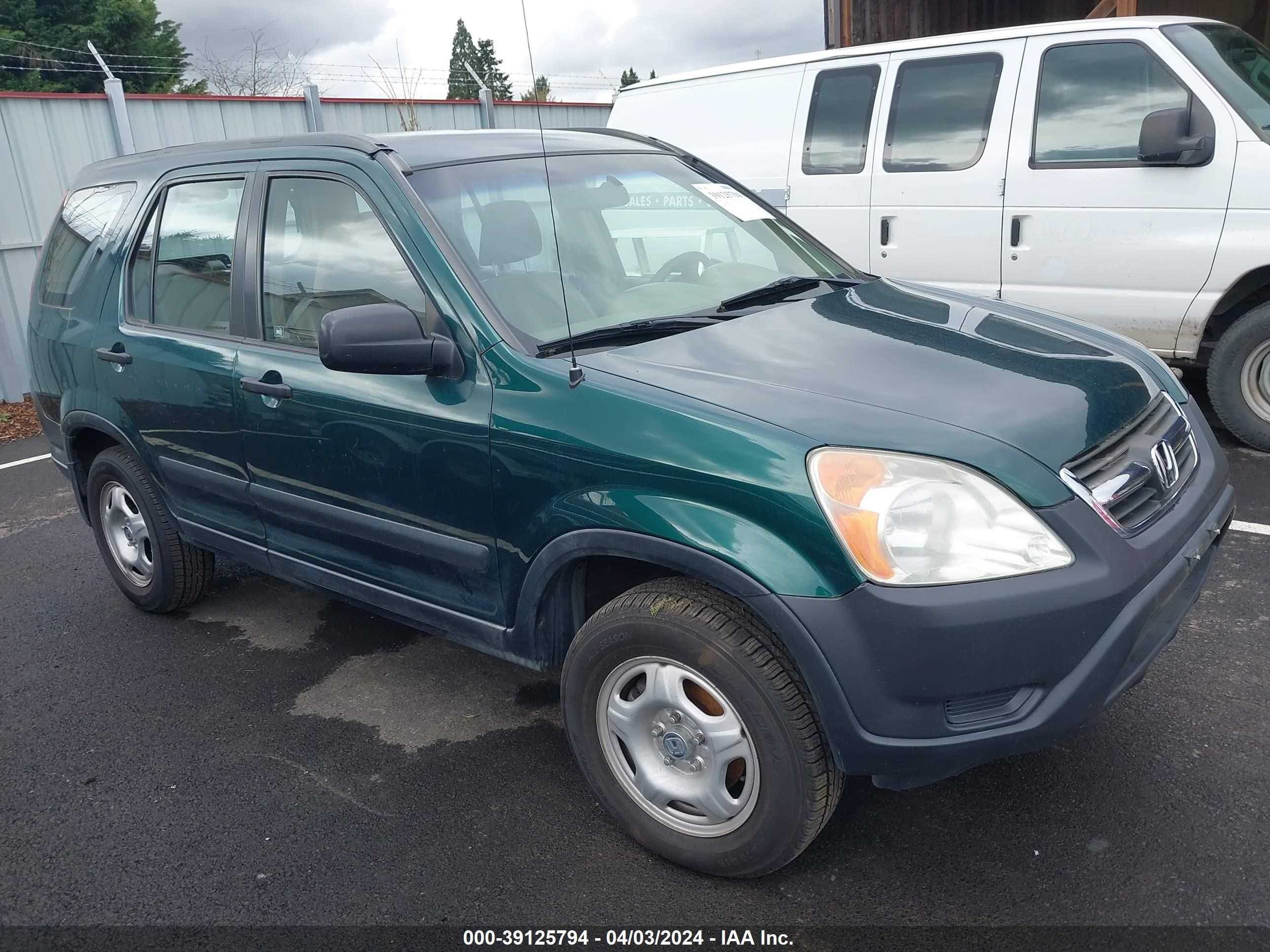 HONDA CR-V 2002 jhlrd68452c010999