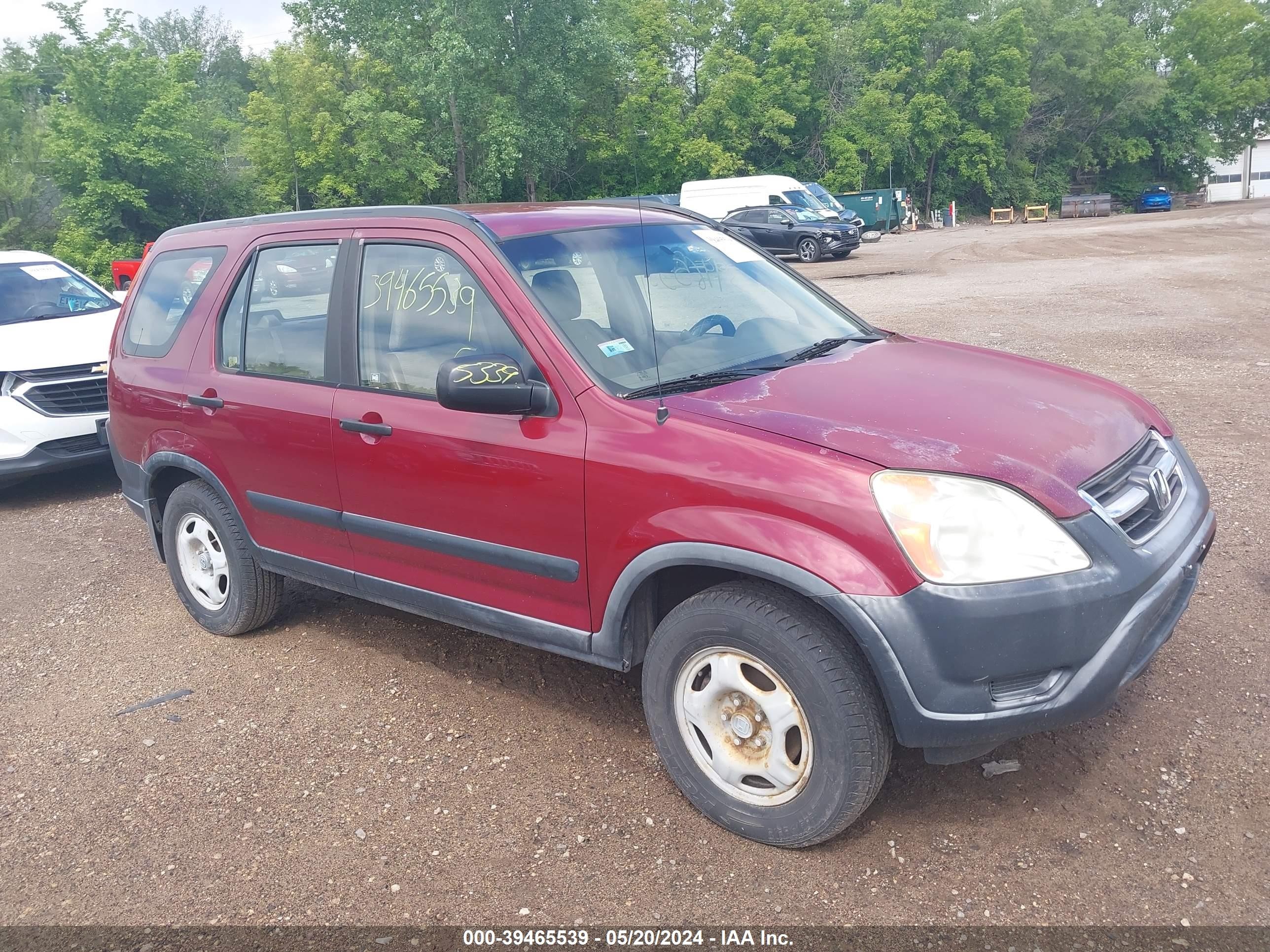 HONDA CR-V 2004 jhlrd68464c017396