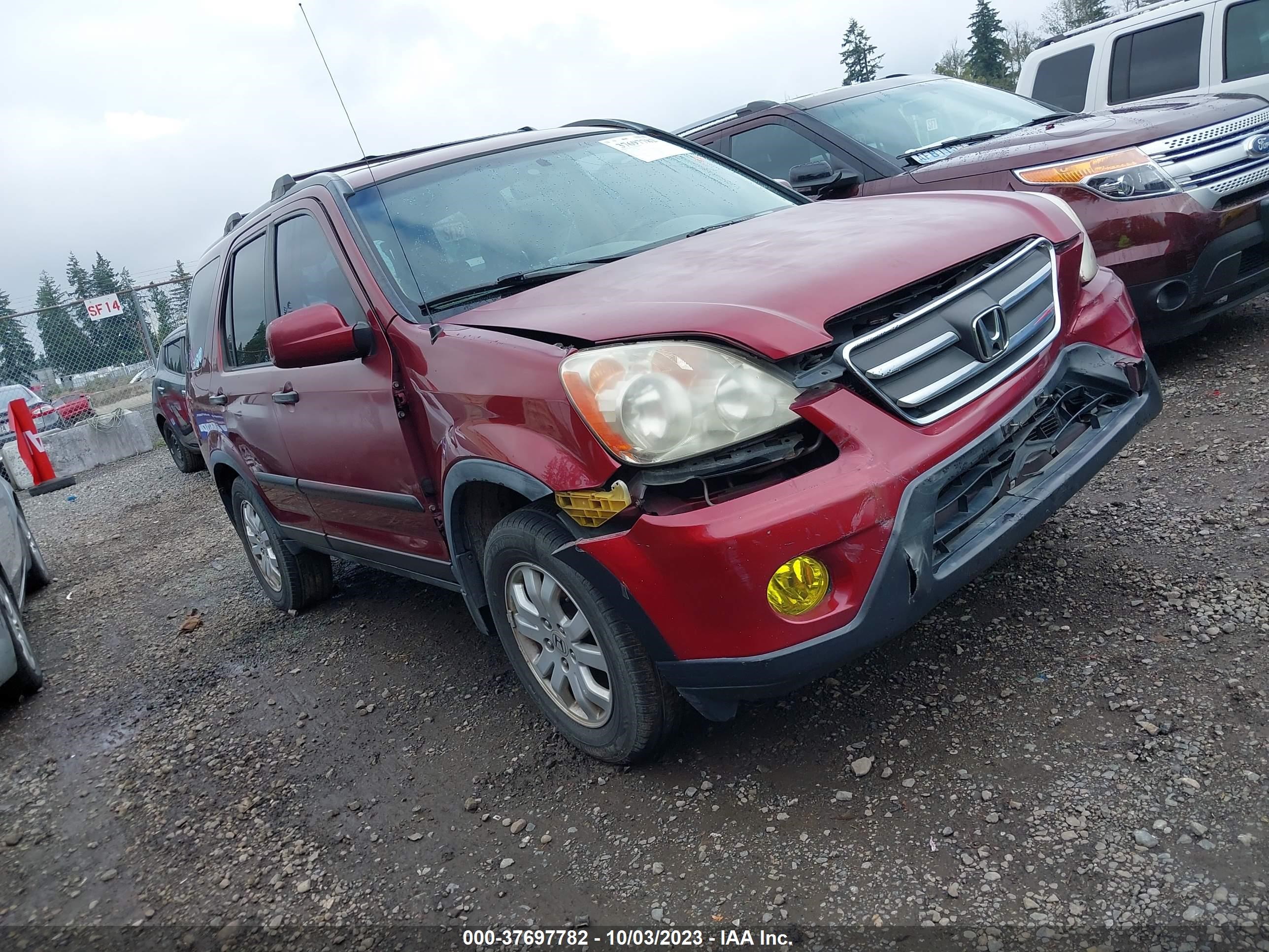 HONDA CR-V 2005 jhlrd77855c040356