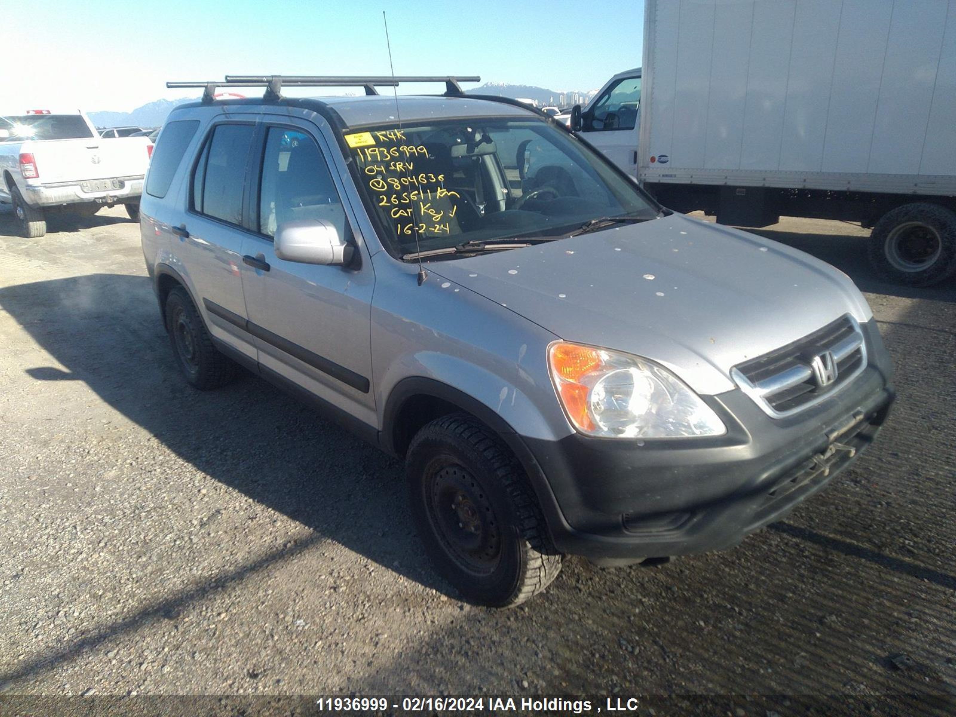 HONDA CR-V 2004 jhlrd778x4c804636