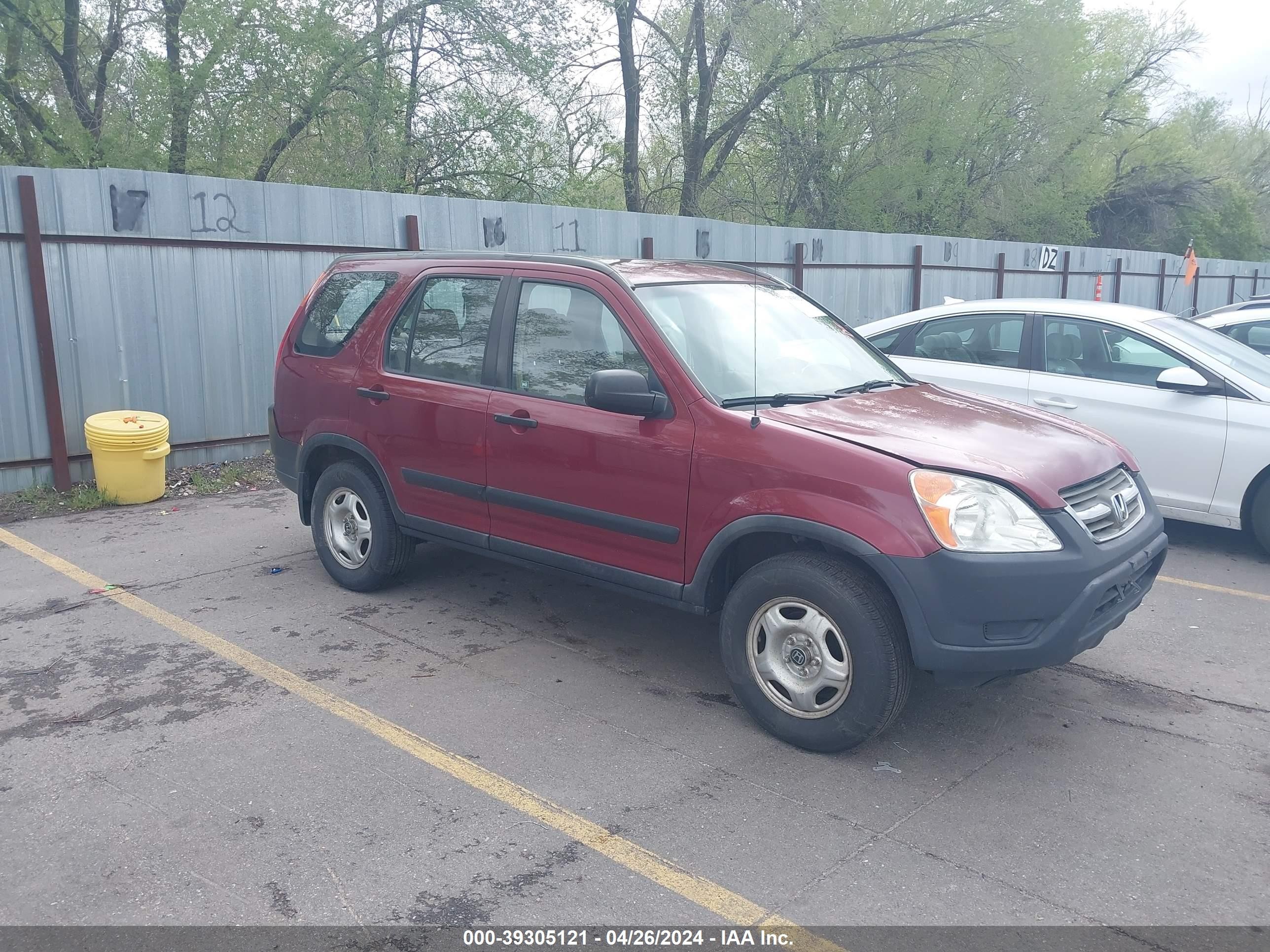 HONDA CR-V 2004 jhlrd78484c016689