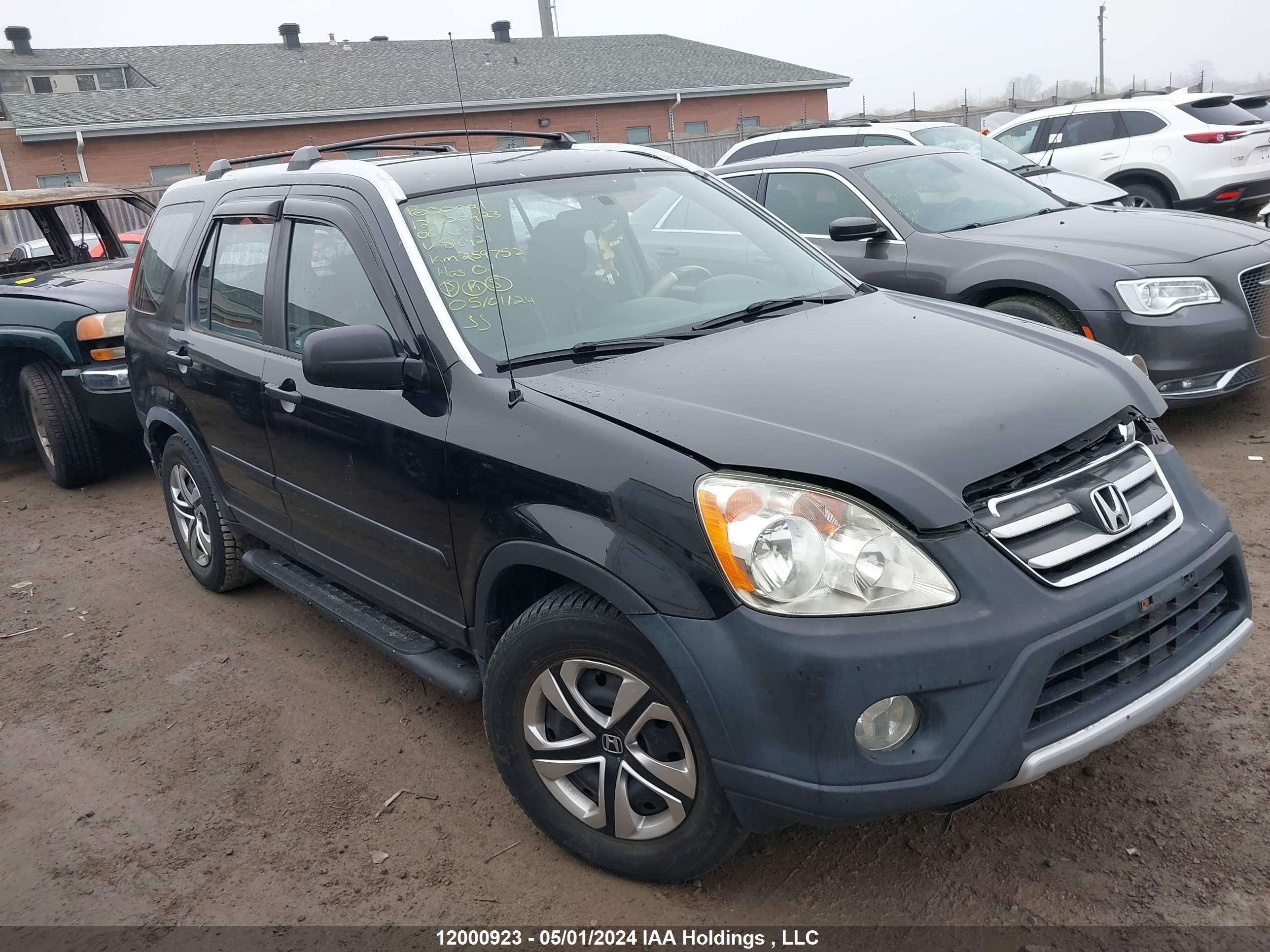 HONDA CR-V 2006 jhlrd78546c816921