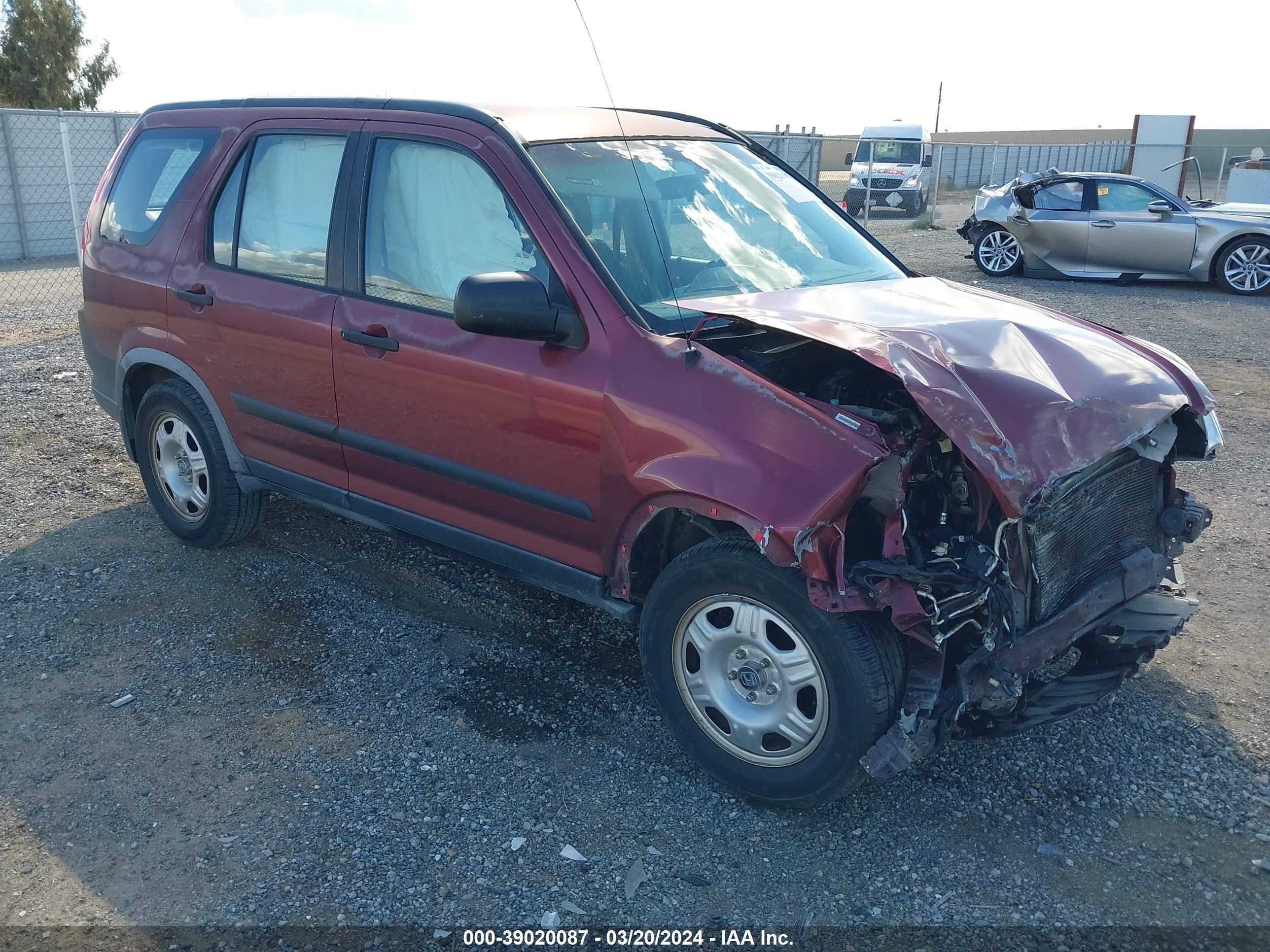 HONDA CR-V 2006 jhlrd78596c046103