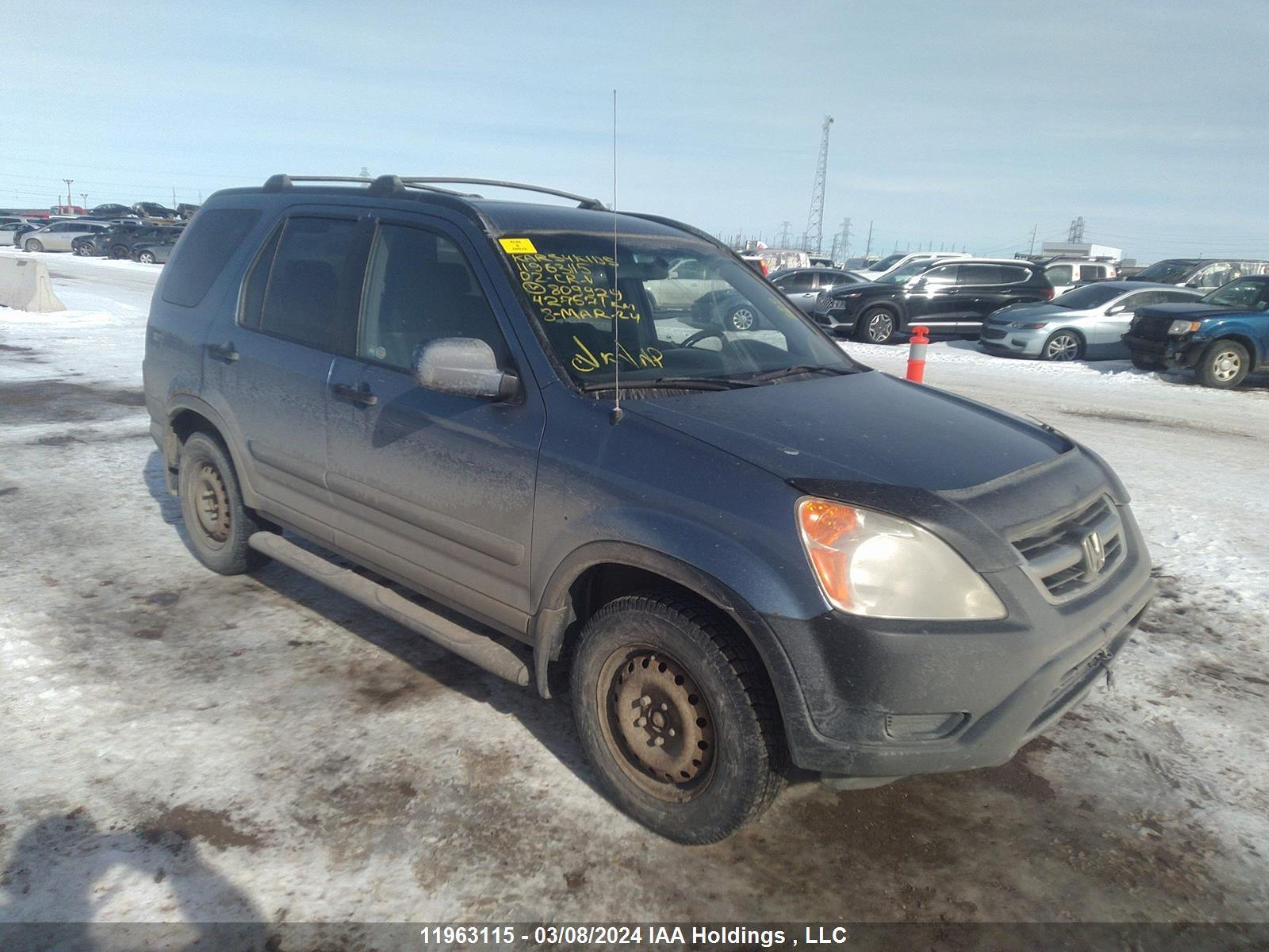 HONDA CR-V 2002 jhlrd78812c809929