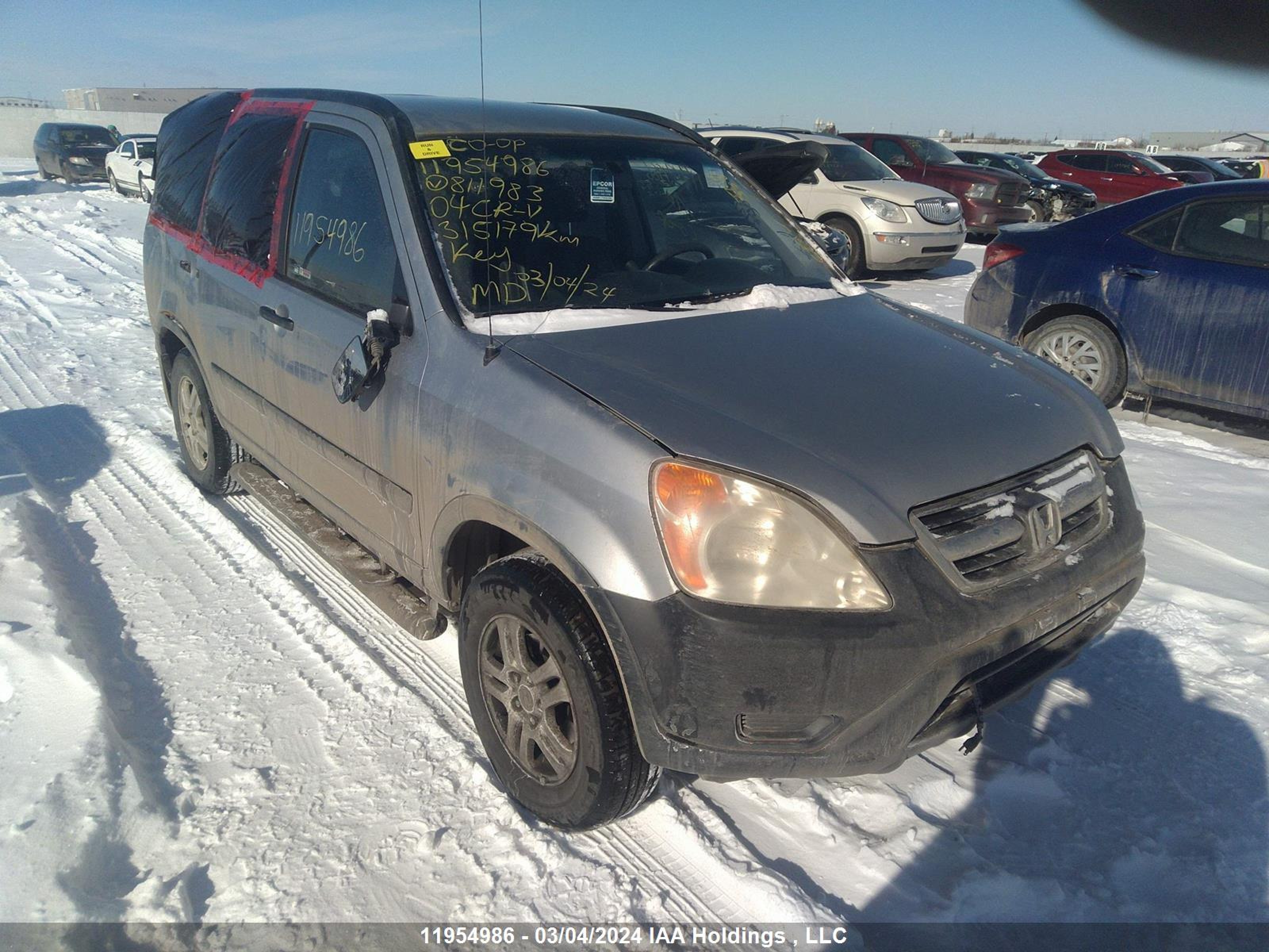 HONDA CR-V 2004 jhlrd78824c811983