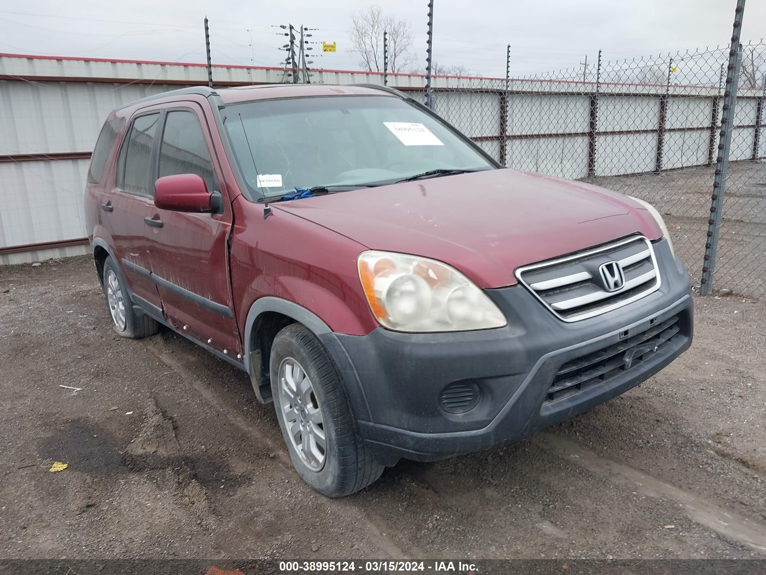 HONDA CR-V 2005 jhlrd78825c059056