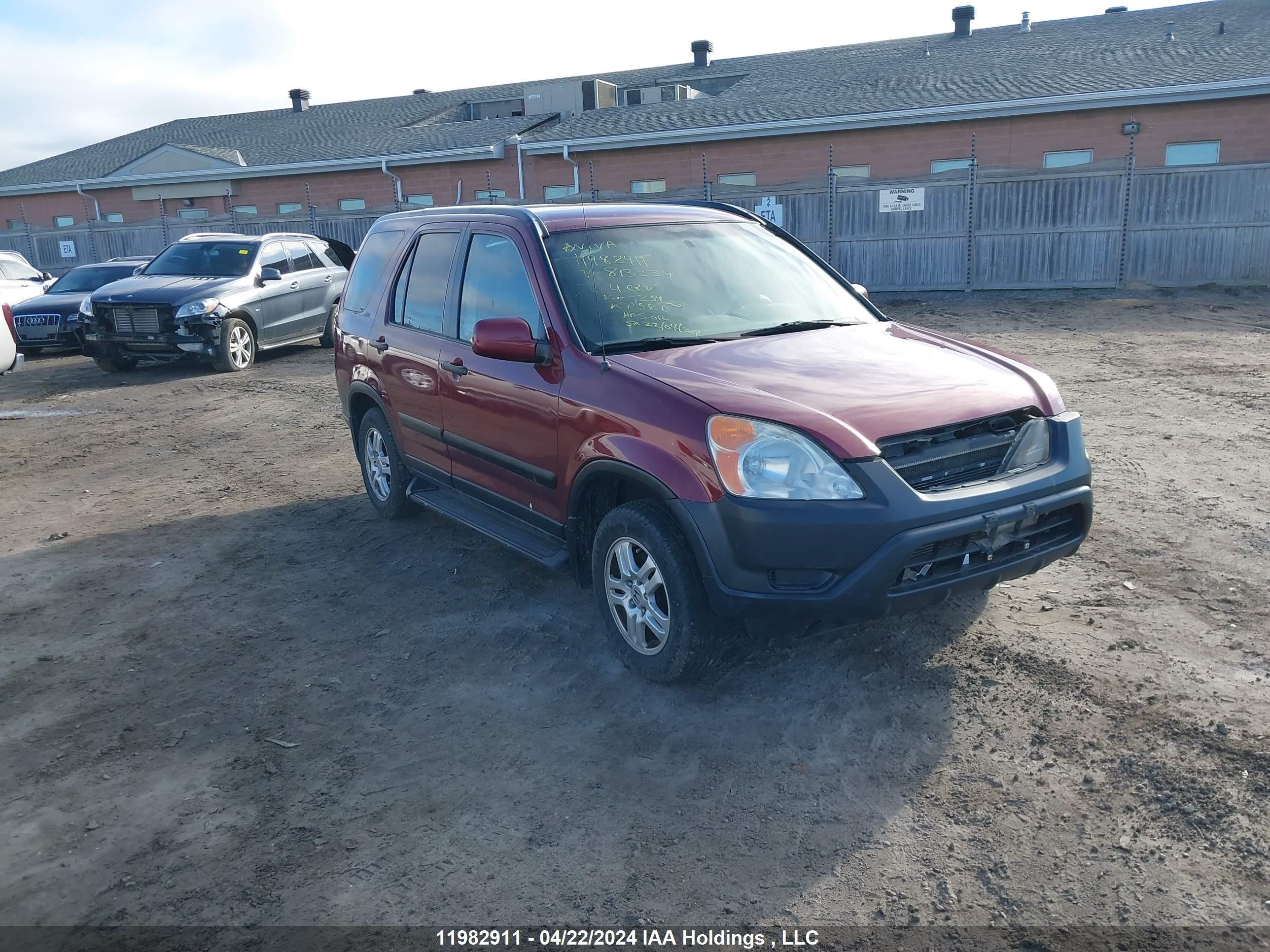 HONDA CR-V 2004 jhlrd78834c813239