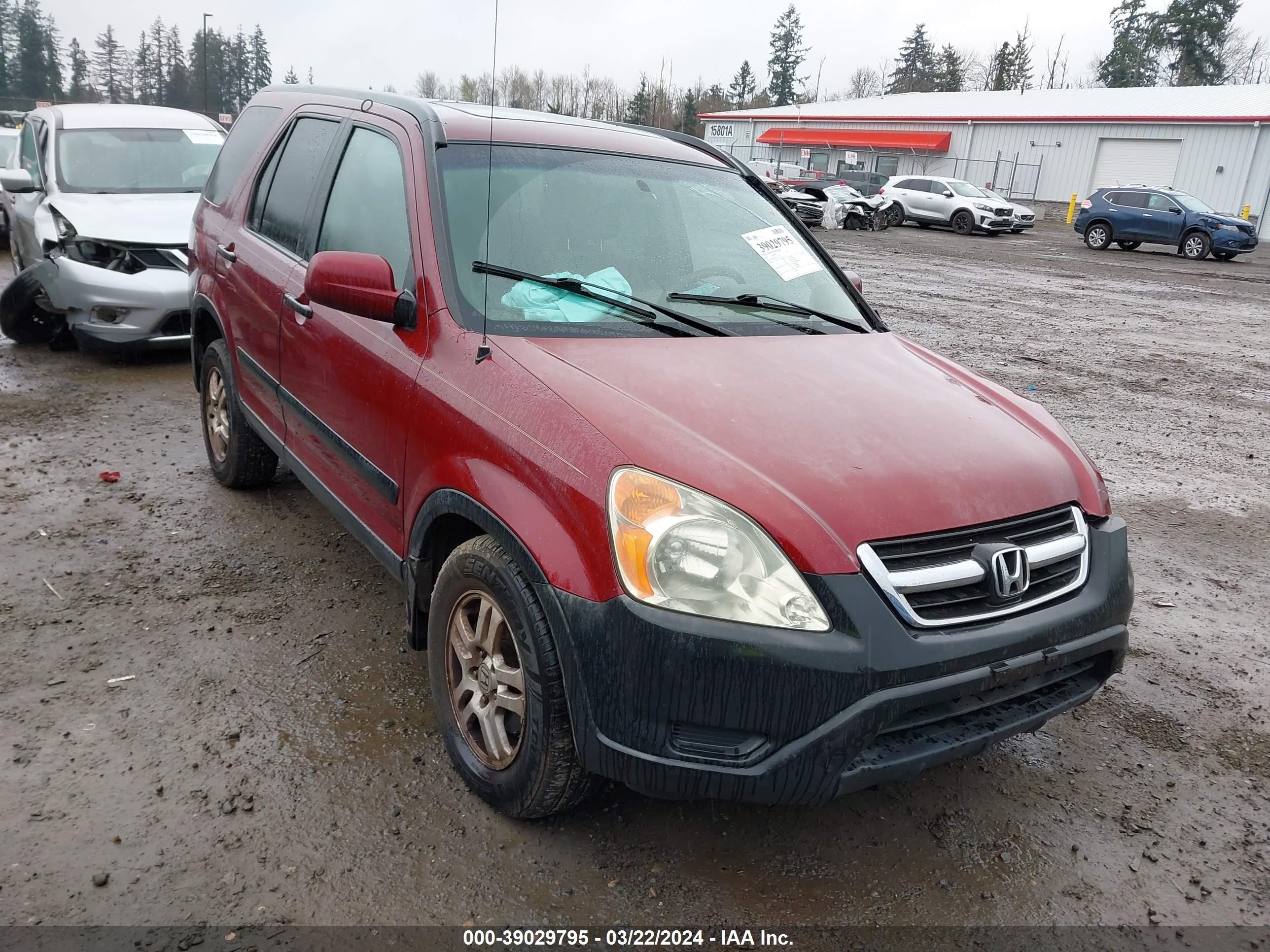 HONDA CR-V 2003 jhlrd78843c019333