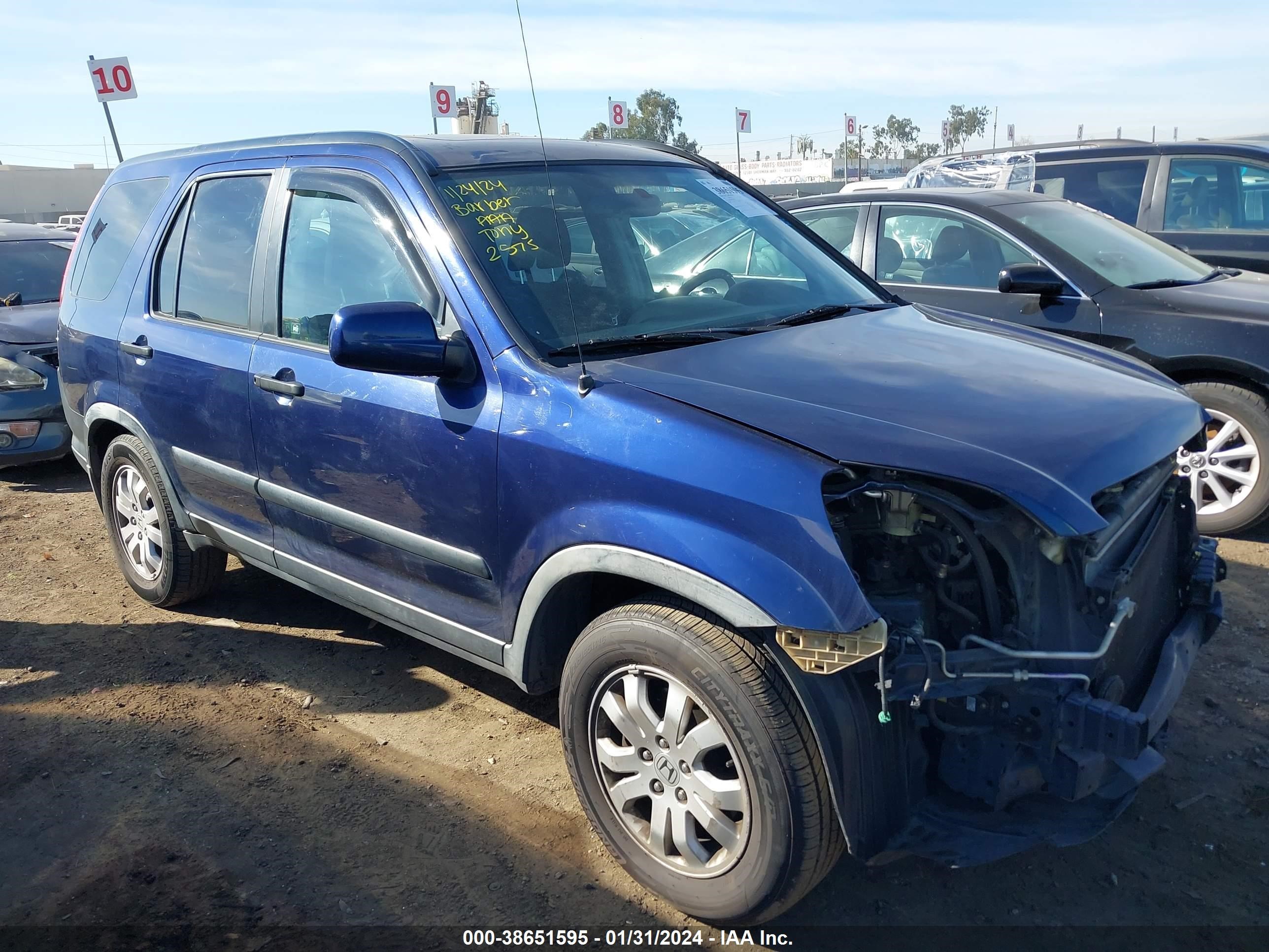 HONDA CR-V 2005 jhlrd78845c034756