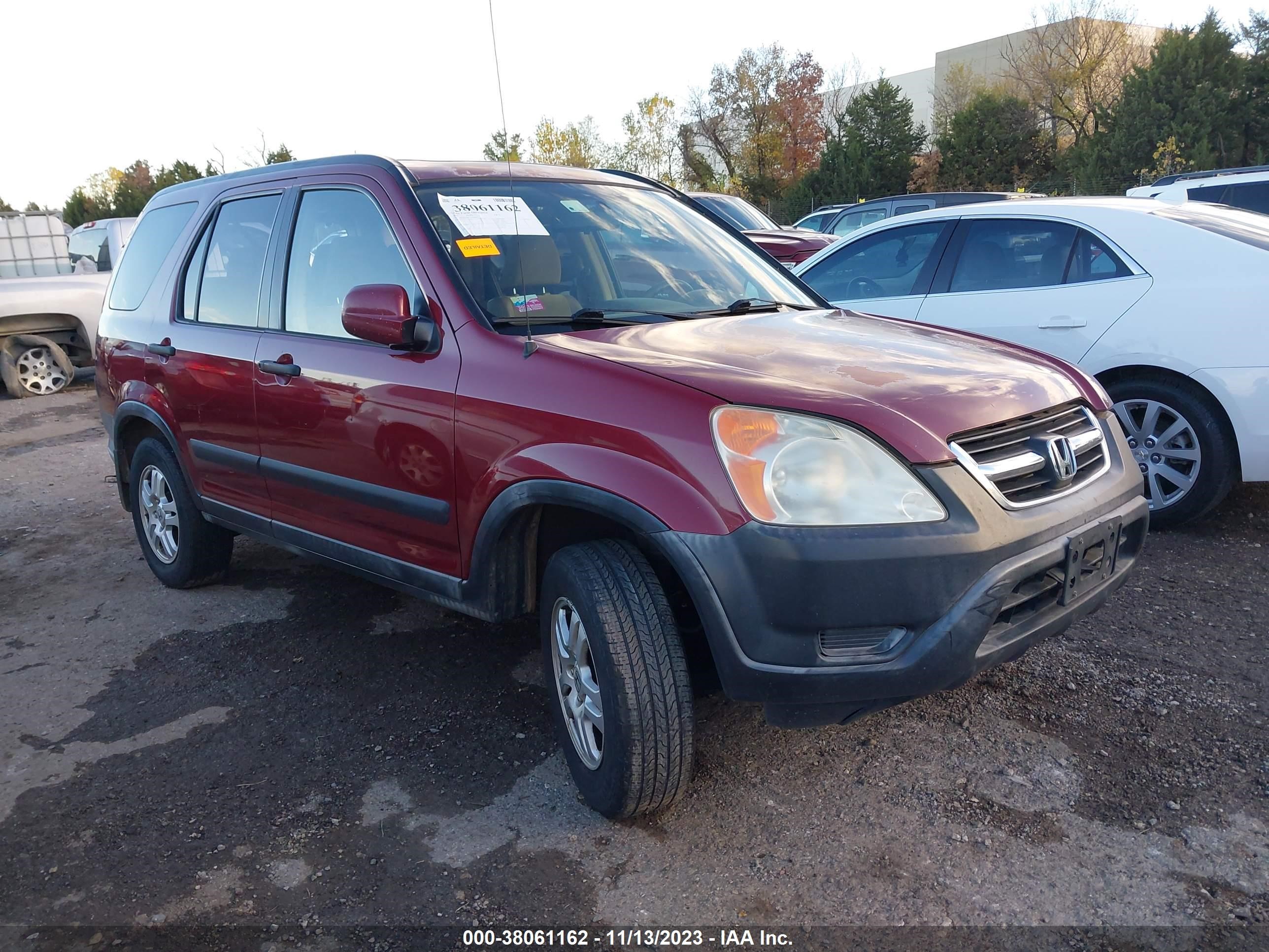 HONDA CR-V 2002 jhlrd78862c060495