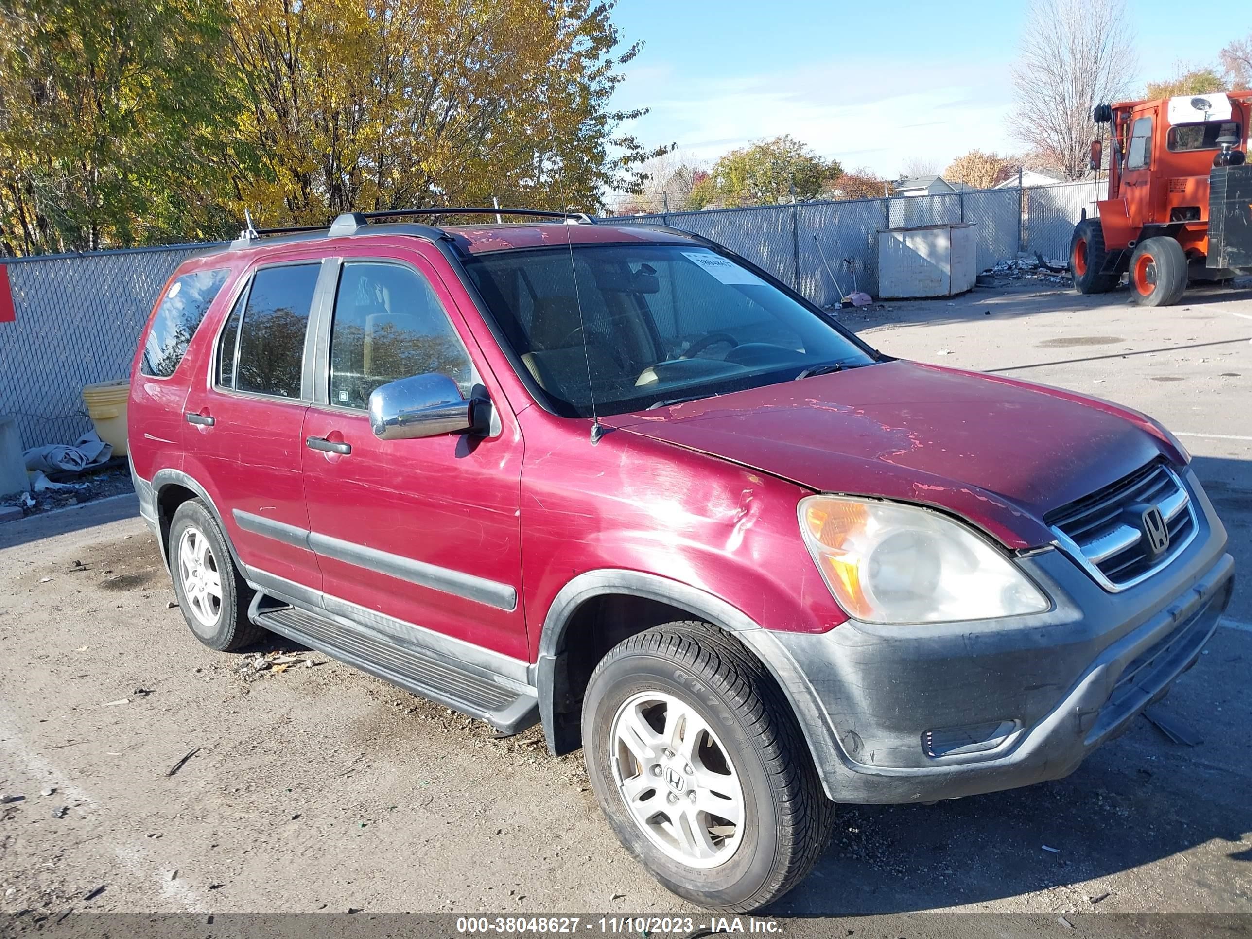 HONDA CR-V 2002 jhlrd78862c087227