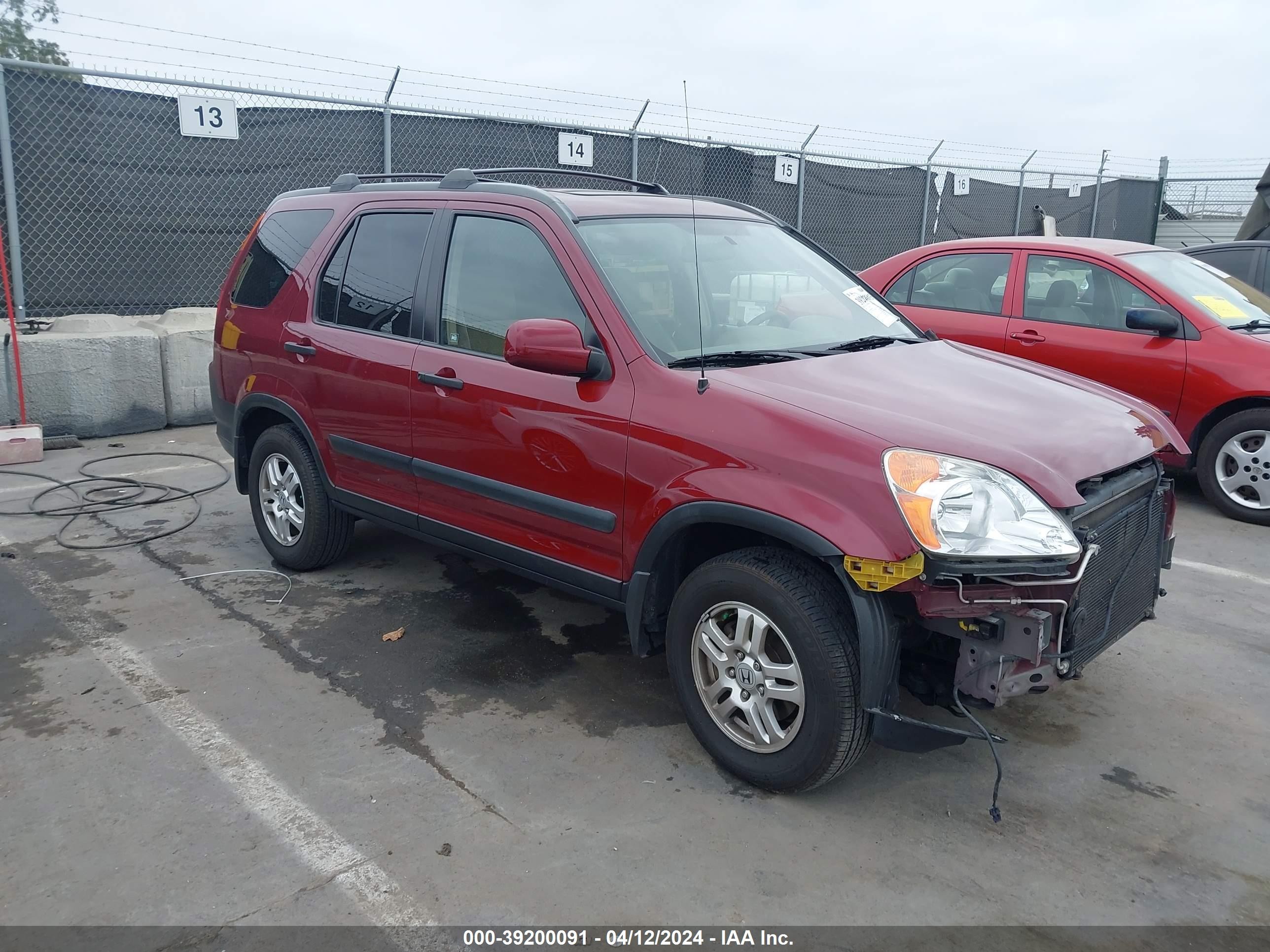 HONDA CR-V 2003 jhlrd78863c024324