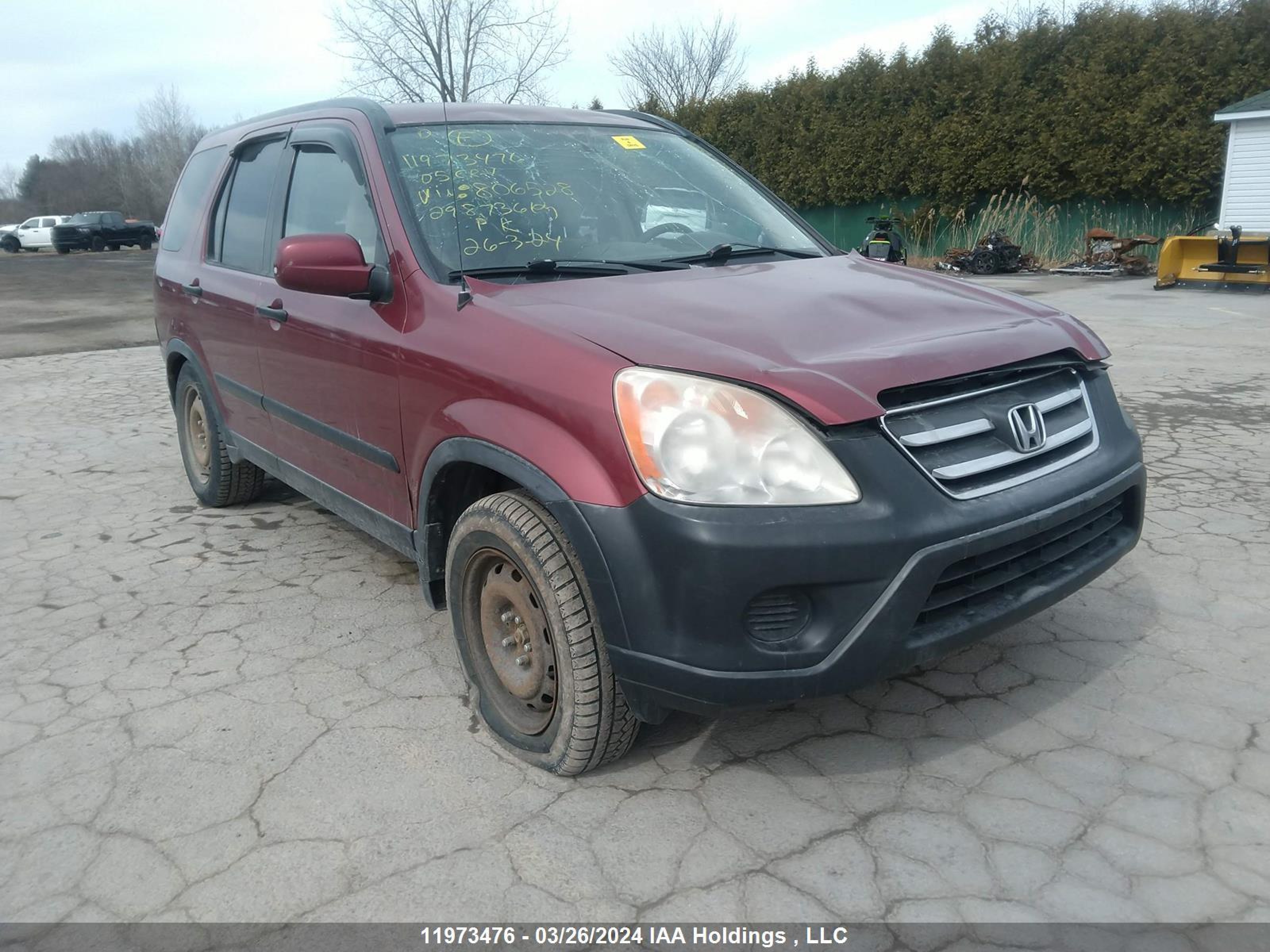 HONDA CR-V 2005 jhlrd78865c806528