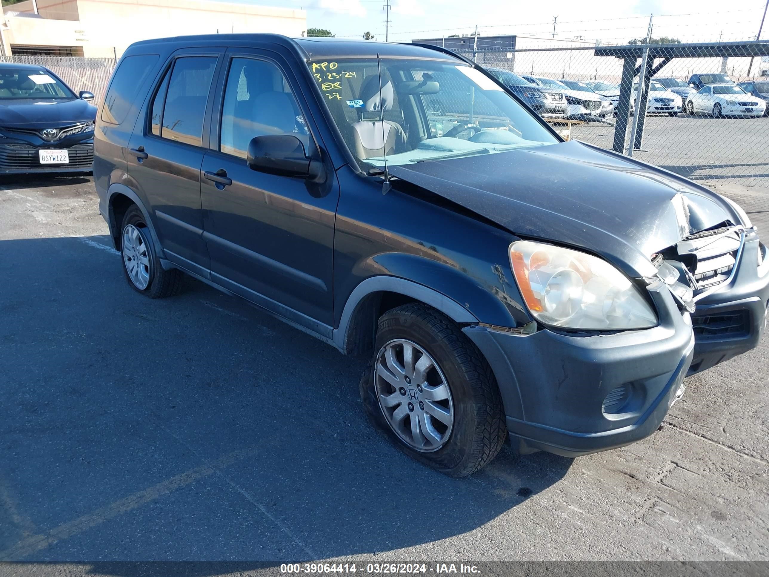 HONDA CR-V 2006 jhlrd78886c062724