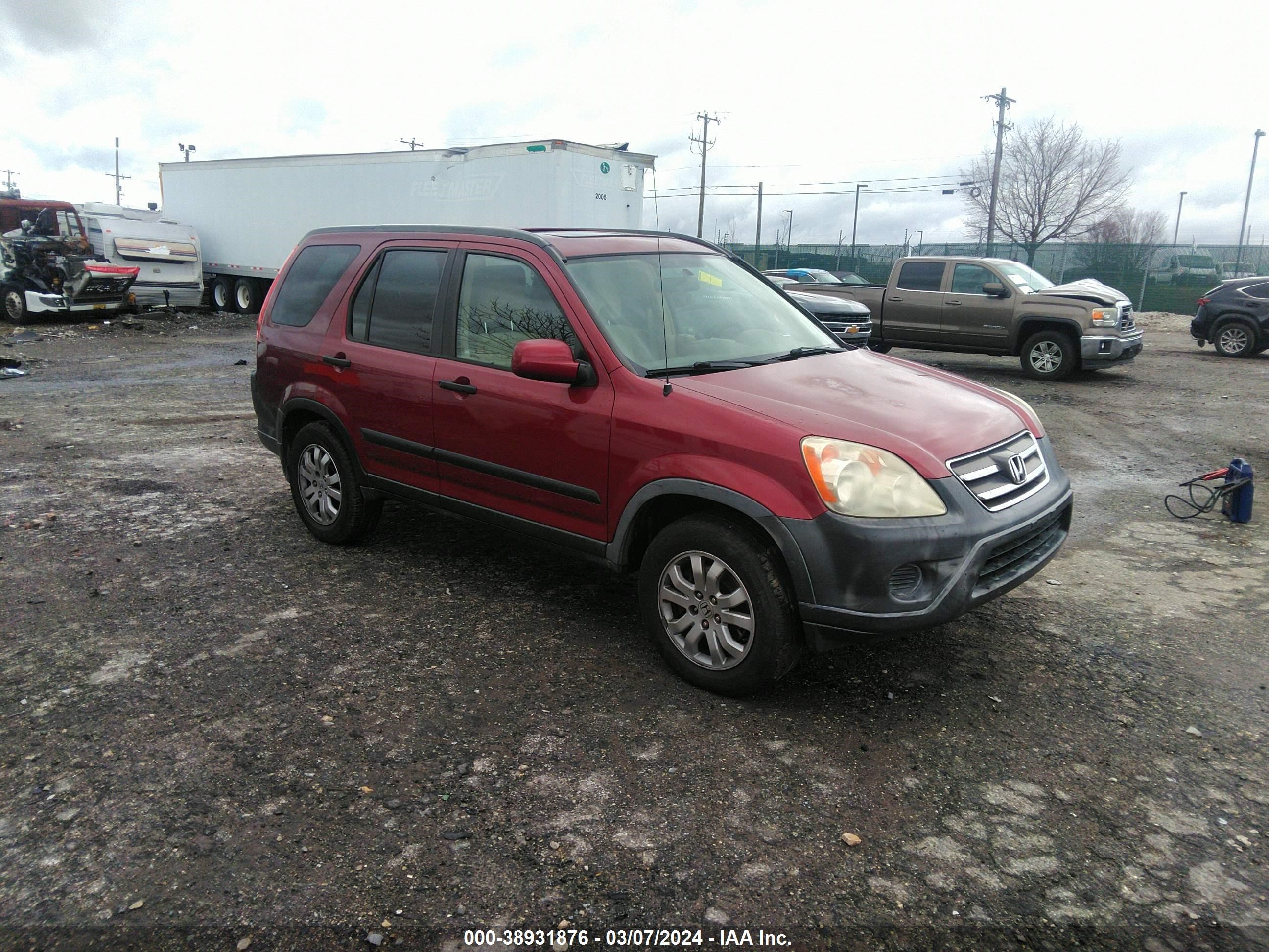 HONDA CR-V 2005 jhlrd78895c033327