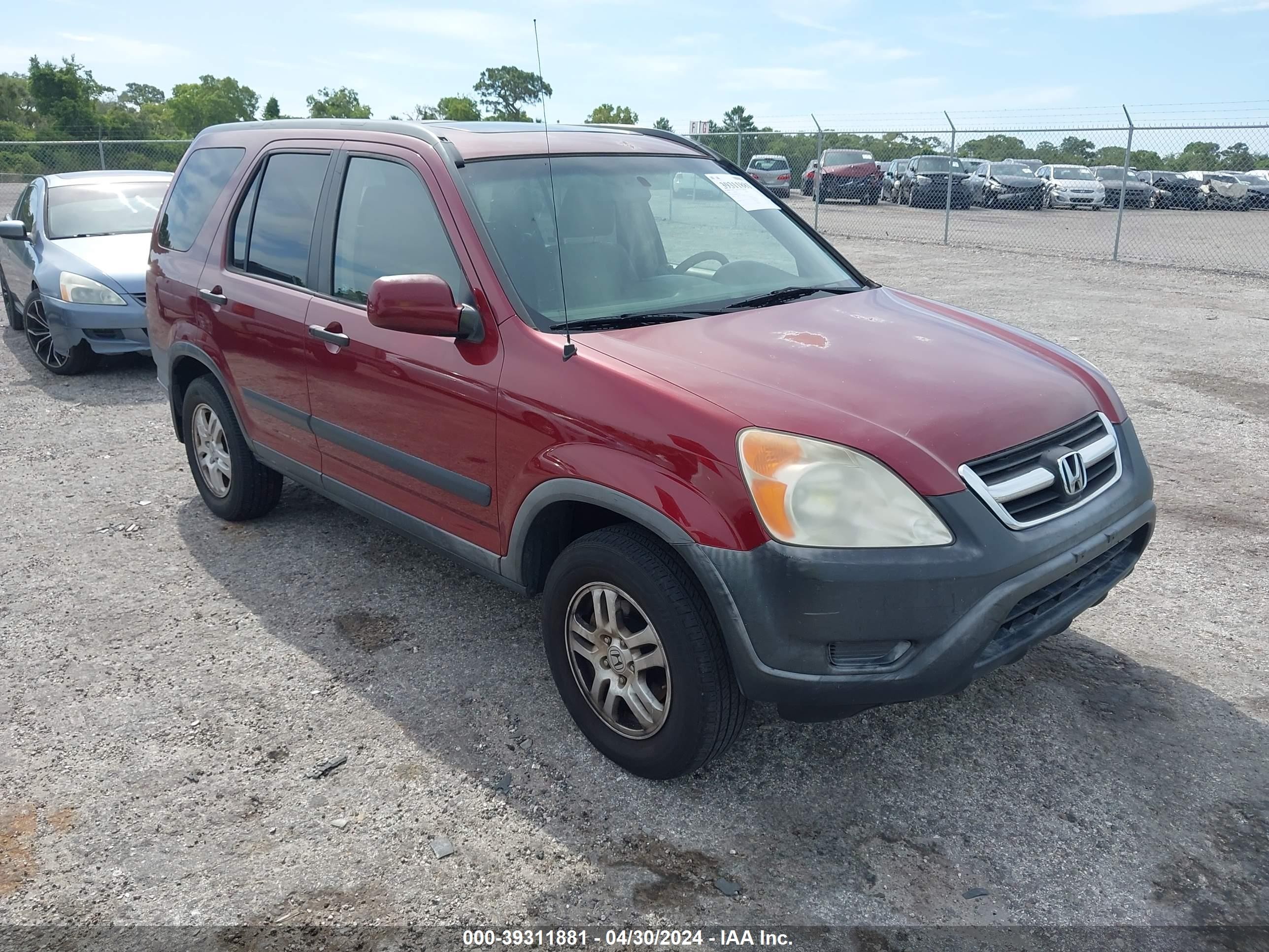 HONDA CR-V 2004 jhlrd788x4c031455