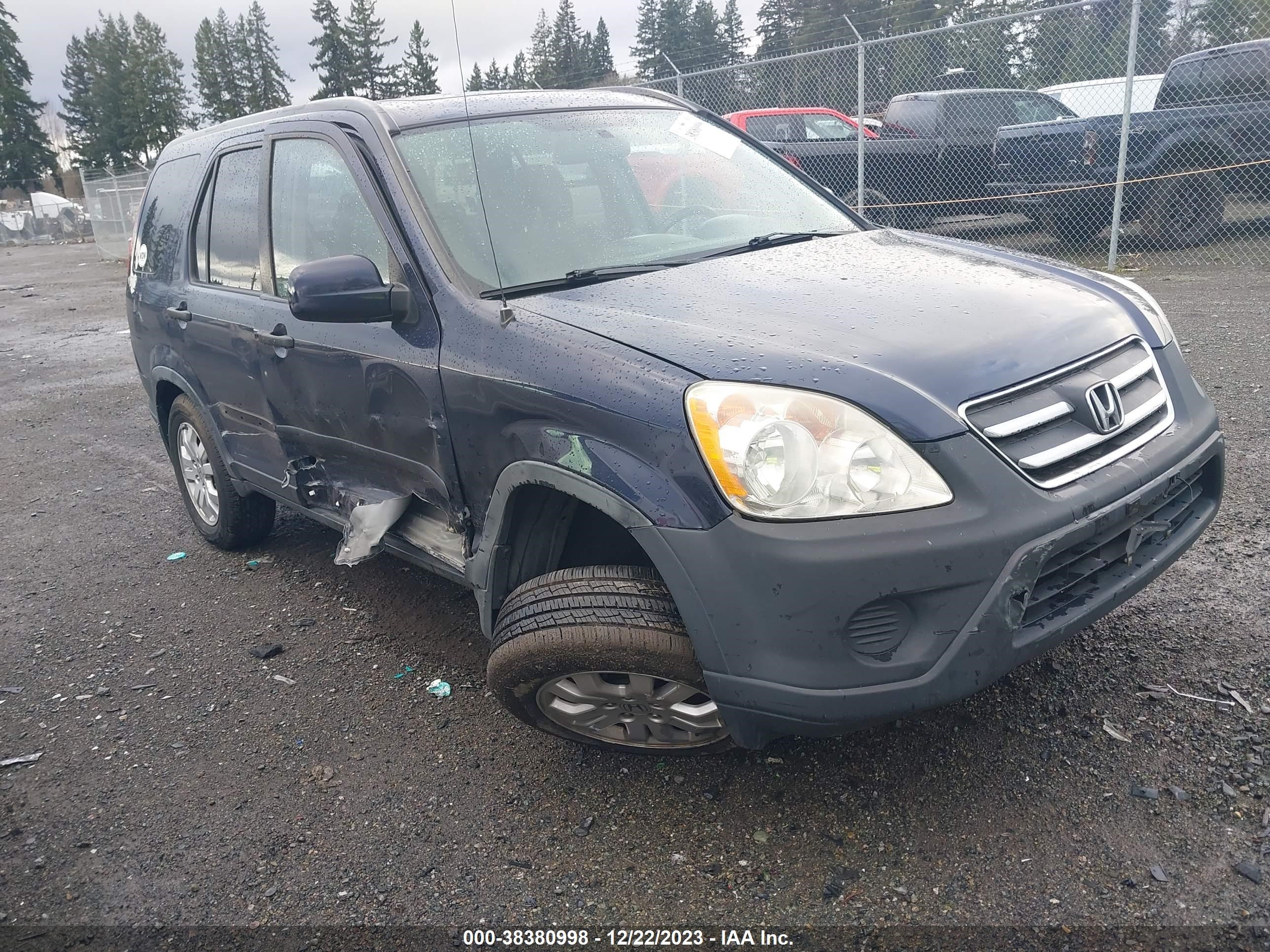 HONDA CR-V 2006 jhlrd788x6c051773