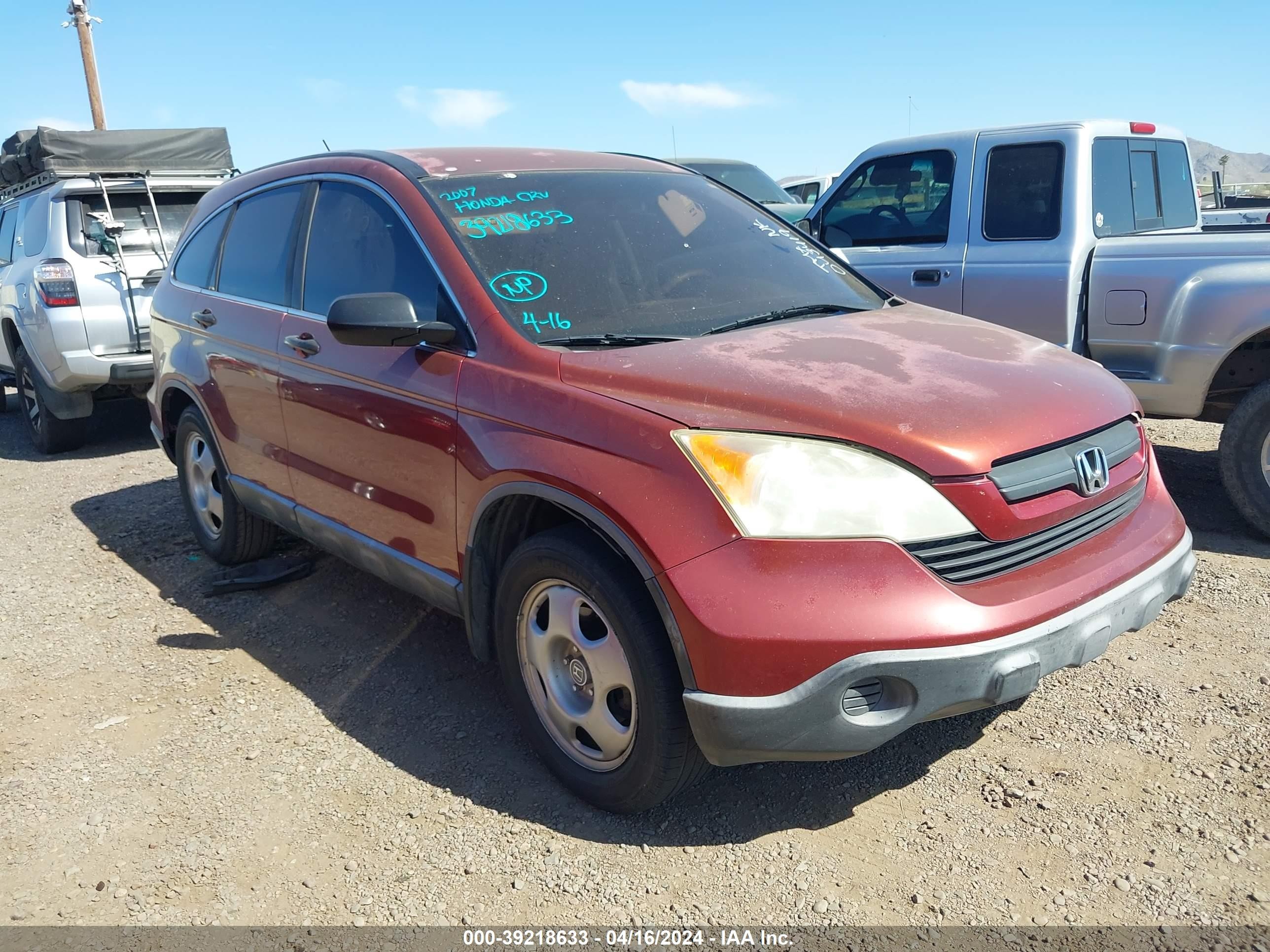 HONDA CR-V 2007 jhlre38327c043419