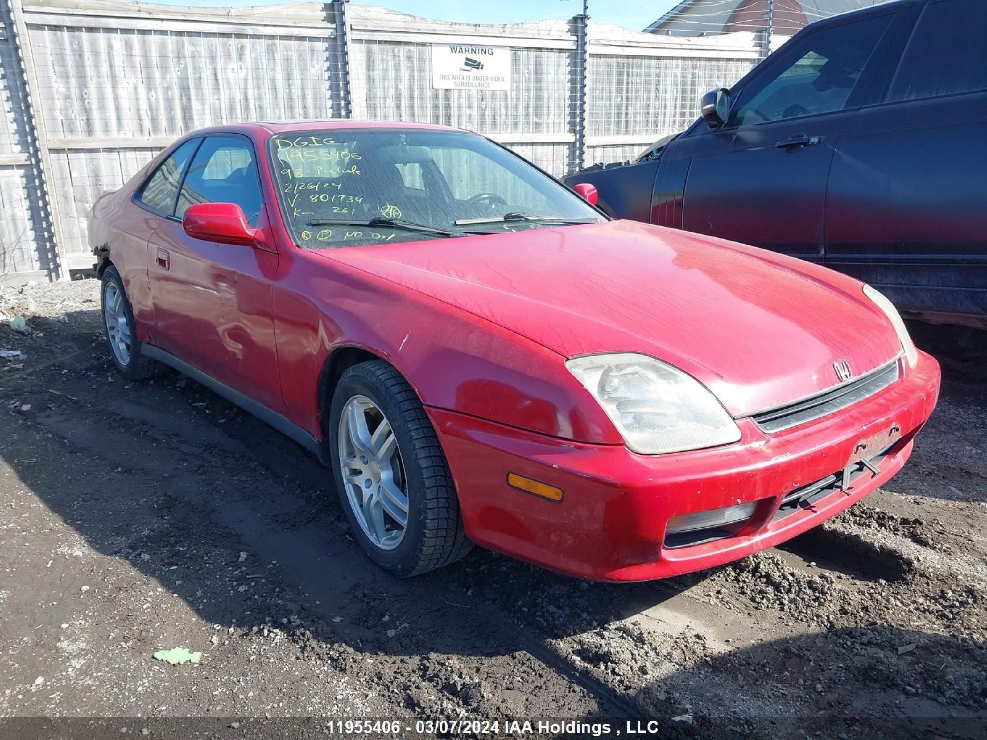 HONDA PRELUDE 1998 jhmbb6240wc801734