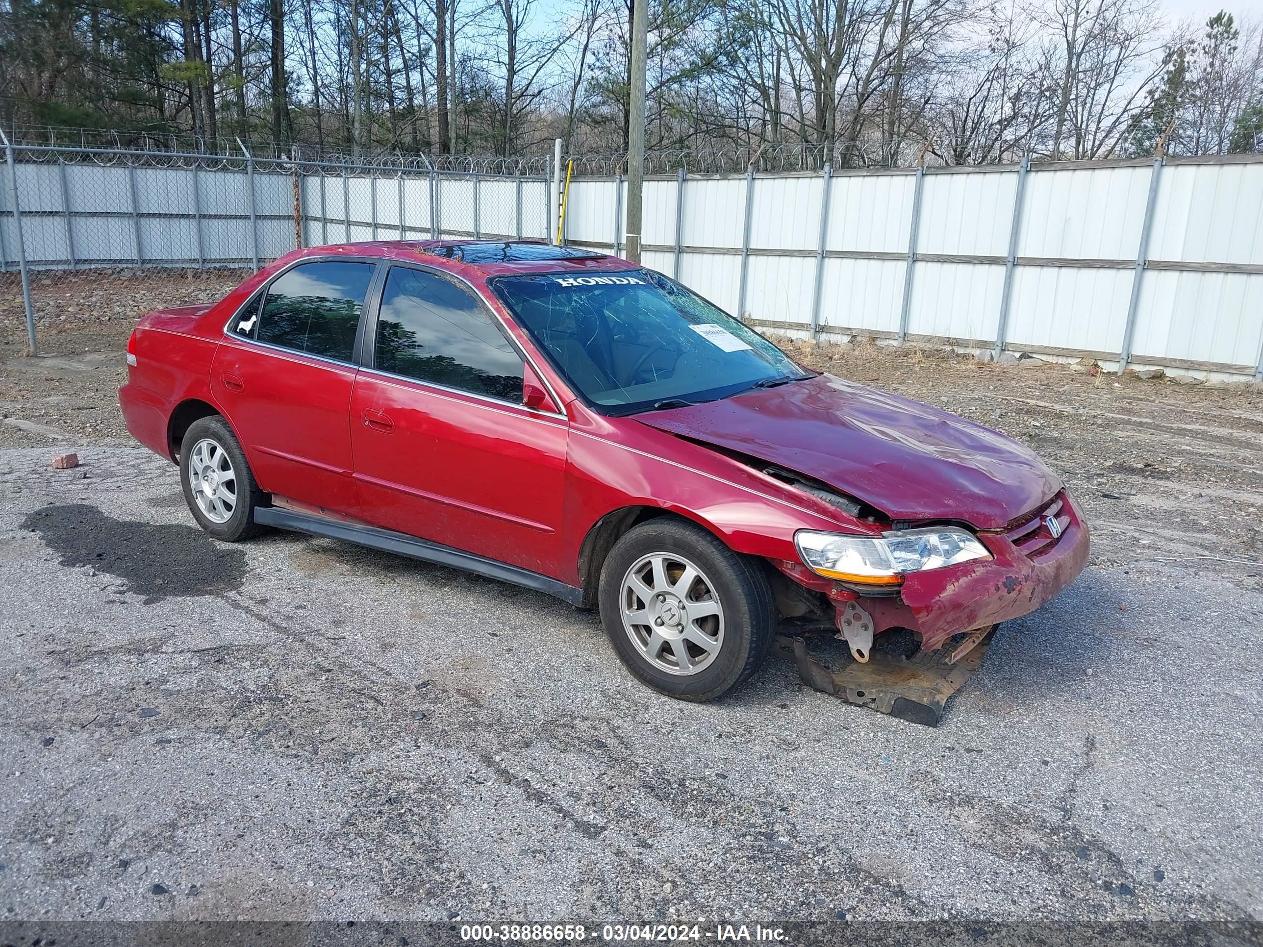 HONDA ACCORD 2002 jhmcg56762c033479