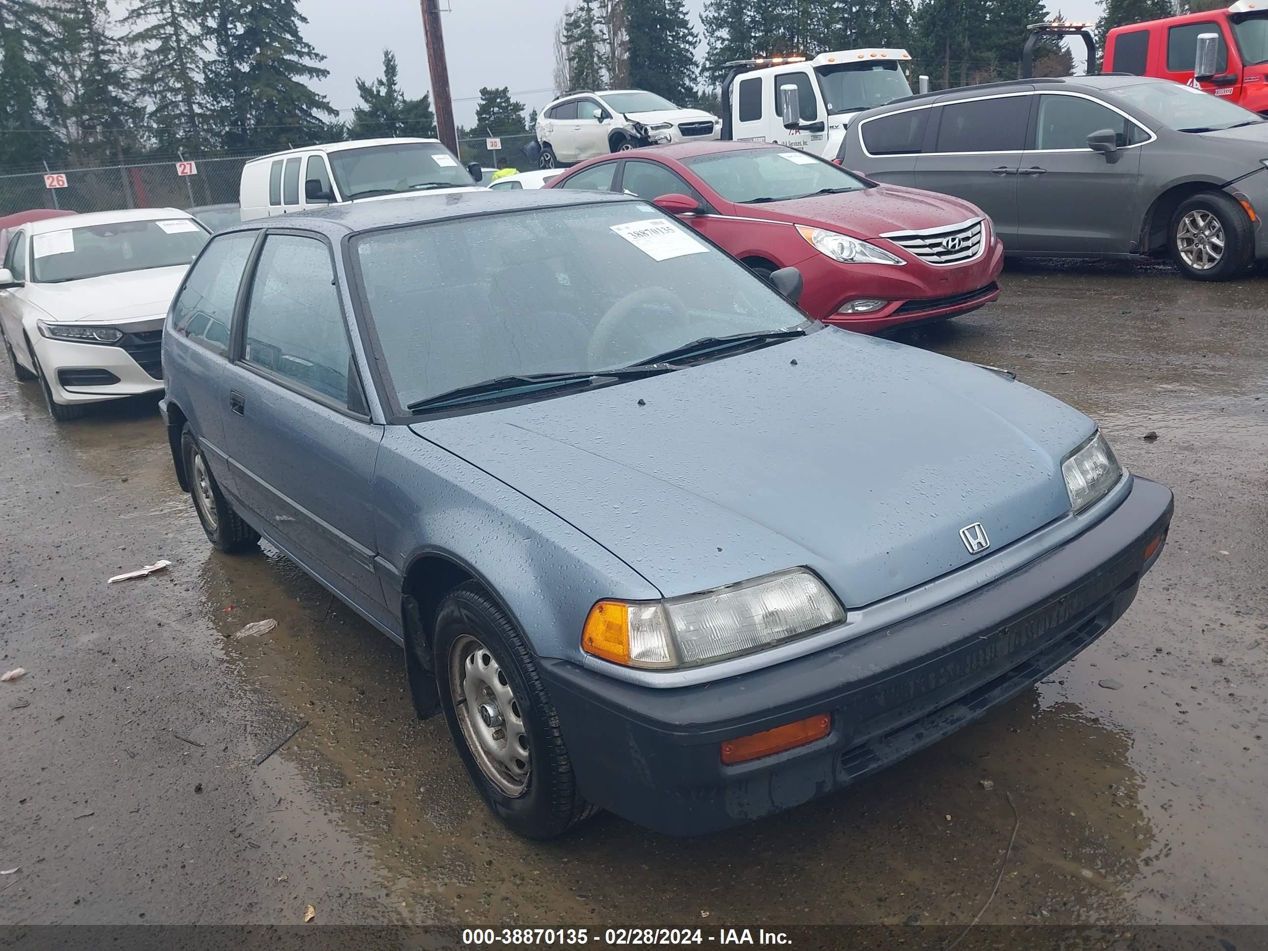 HONDA CIVIC 1988 jhmed6455js036659