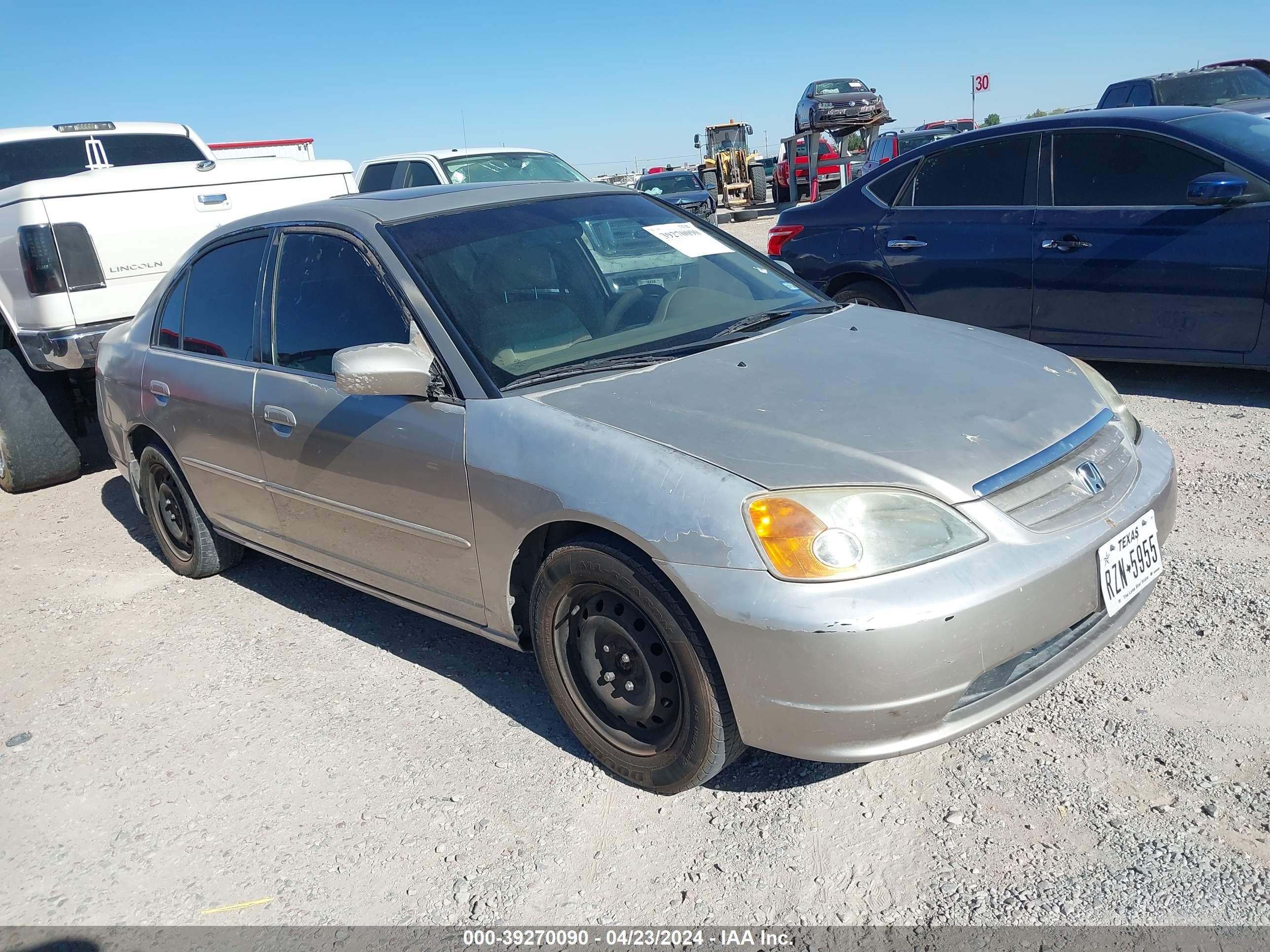 HONDA CIVIC 2001 jhmes26721s004104