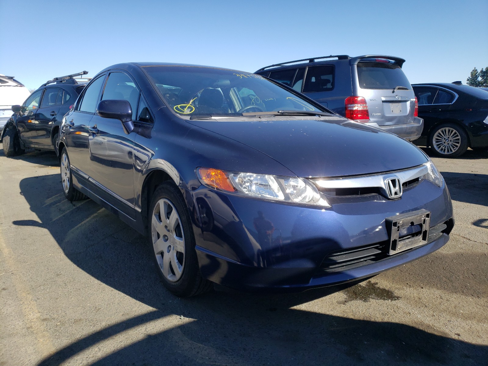 HONDA CIVIC LX 2007 jhmfa16527s000689