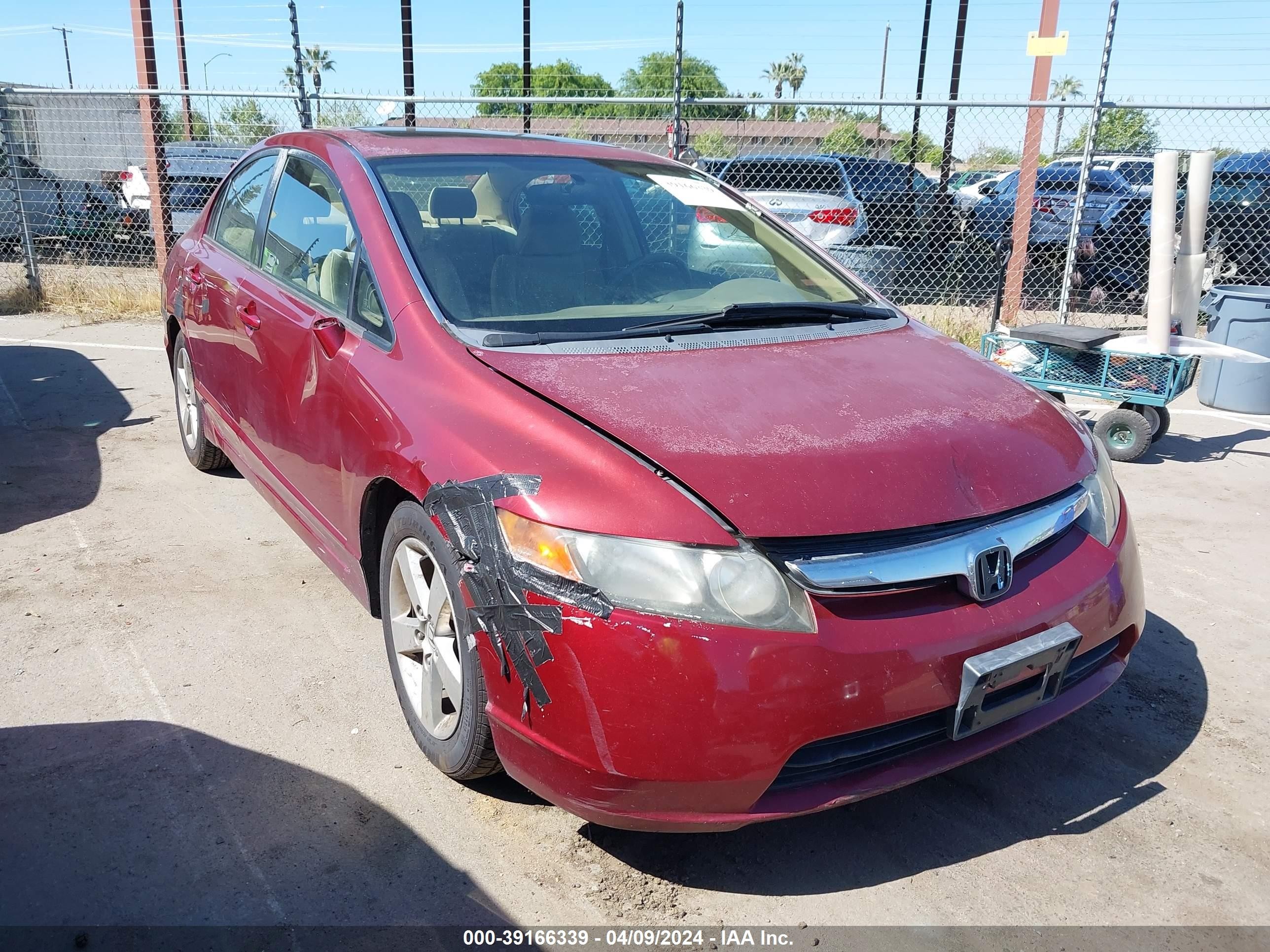 HONDA CIVIC 2006 jhmfa16856s008634