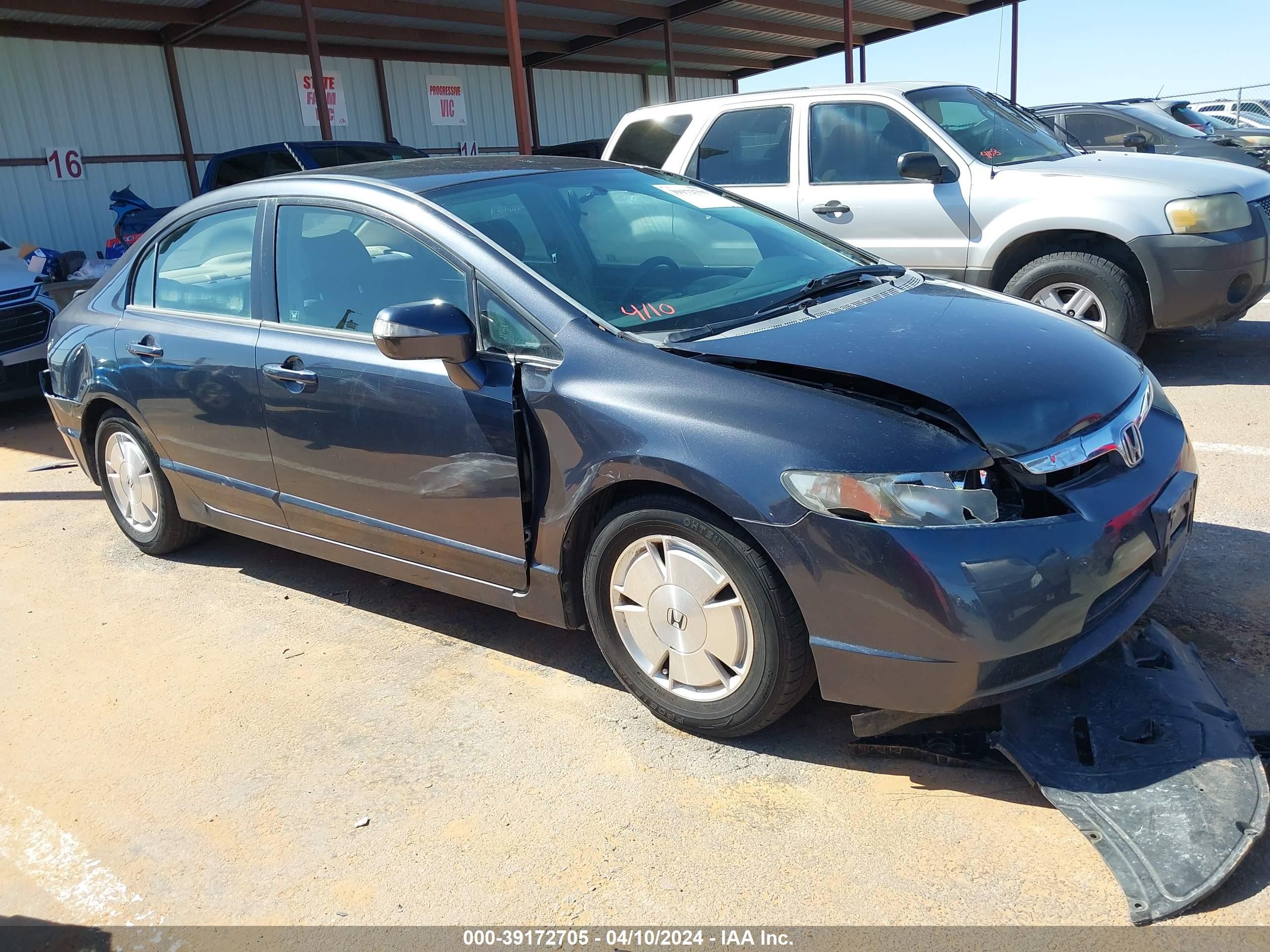 HONDA CIVIC 2007 jhmfa36237s002534