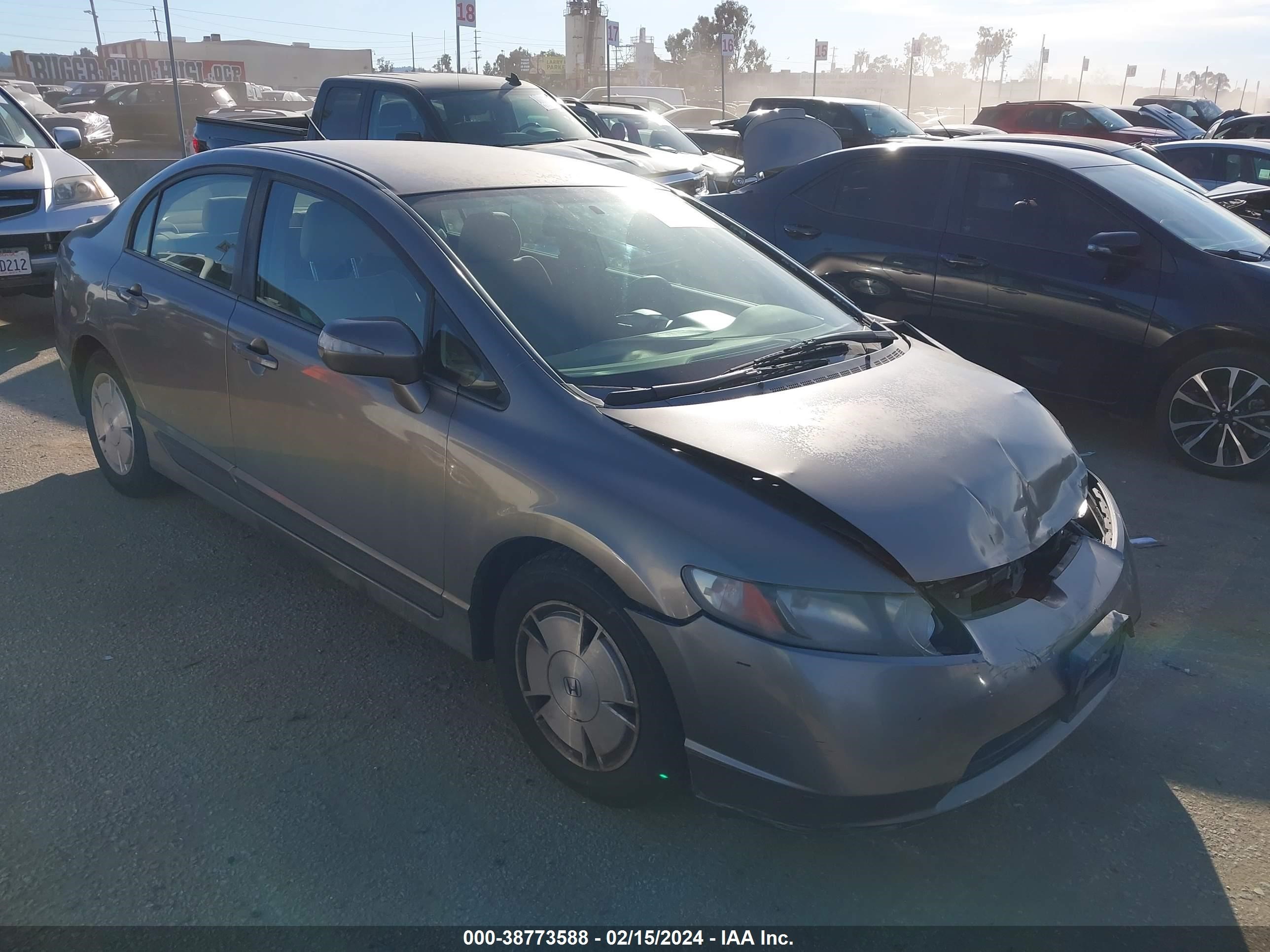 HONDA CIVIC 2007 jhmfa36277s022351